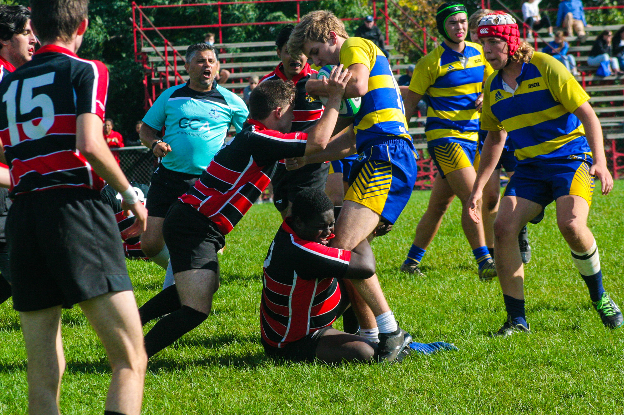 Andrei MOISA - Christopher WEBLEY -  Cégep Vanier - College John Abbott - Rugby -  (#VanierVsJACm2021) Photo by:  | Siuxy Sports 2021-09-26