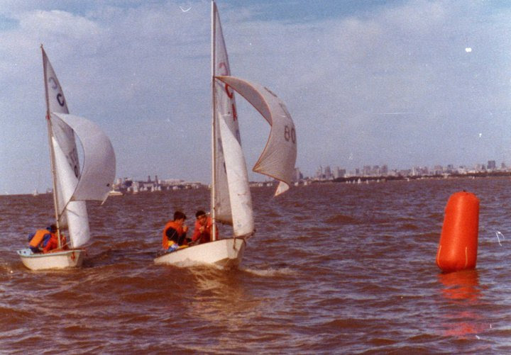 Juan ALCHOURRON - Matias ZARATTINI -  Yacht Club Argentino -  - Sailing - Regata por el campeonato Argentino de Cadet (Matias Zarattini y Juan Alchourron) Photo by:  | Siuxy Sports 1984-08-12
