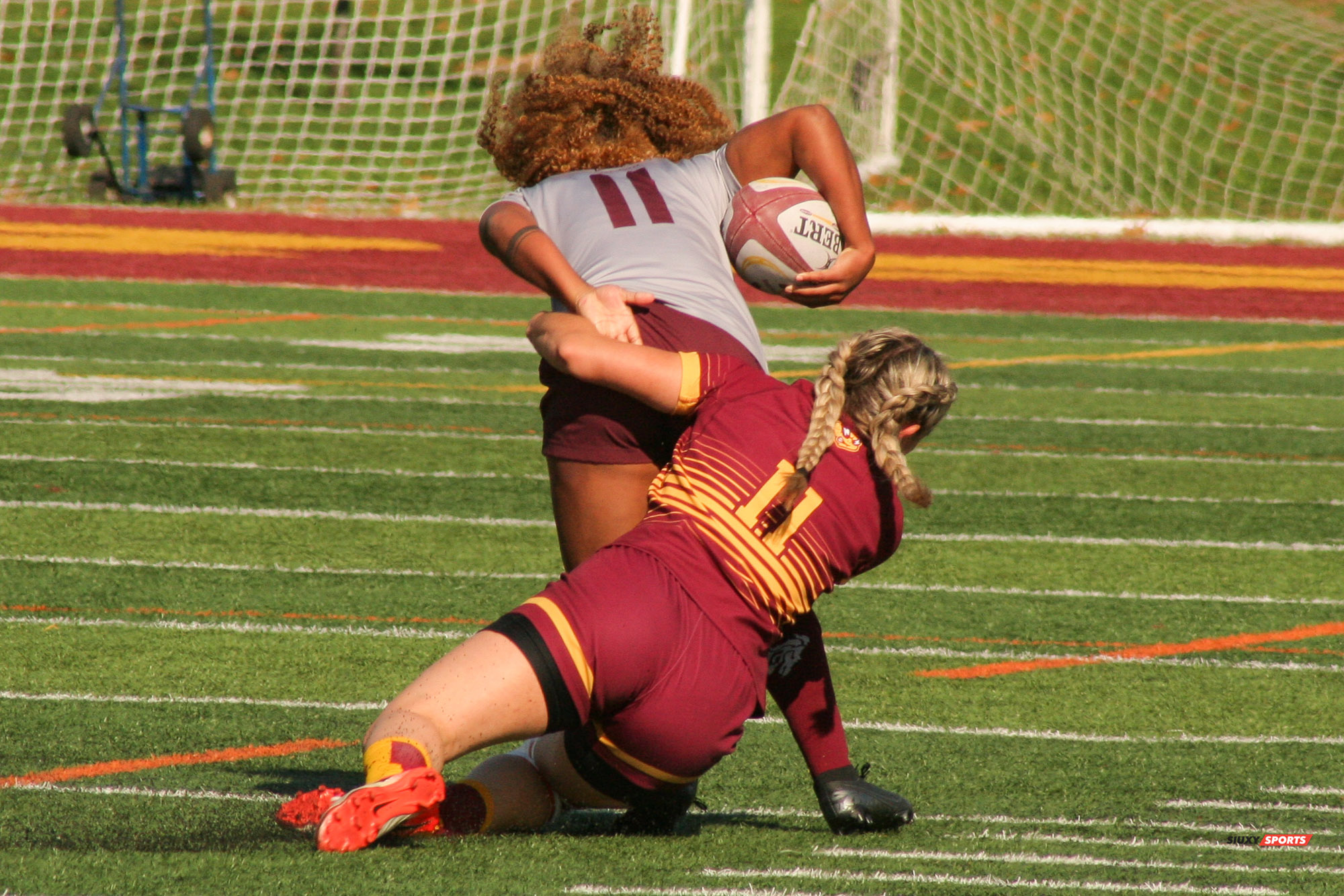 Alexandra ONDO -  Université Concordia - Université Ottawa - Rugby -  (#ConcordiaVsOttawa2021w) Photo by:  | Siuxy Sports 2021-10-17