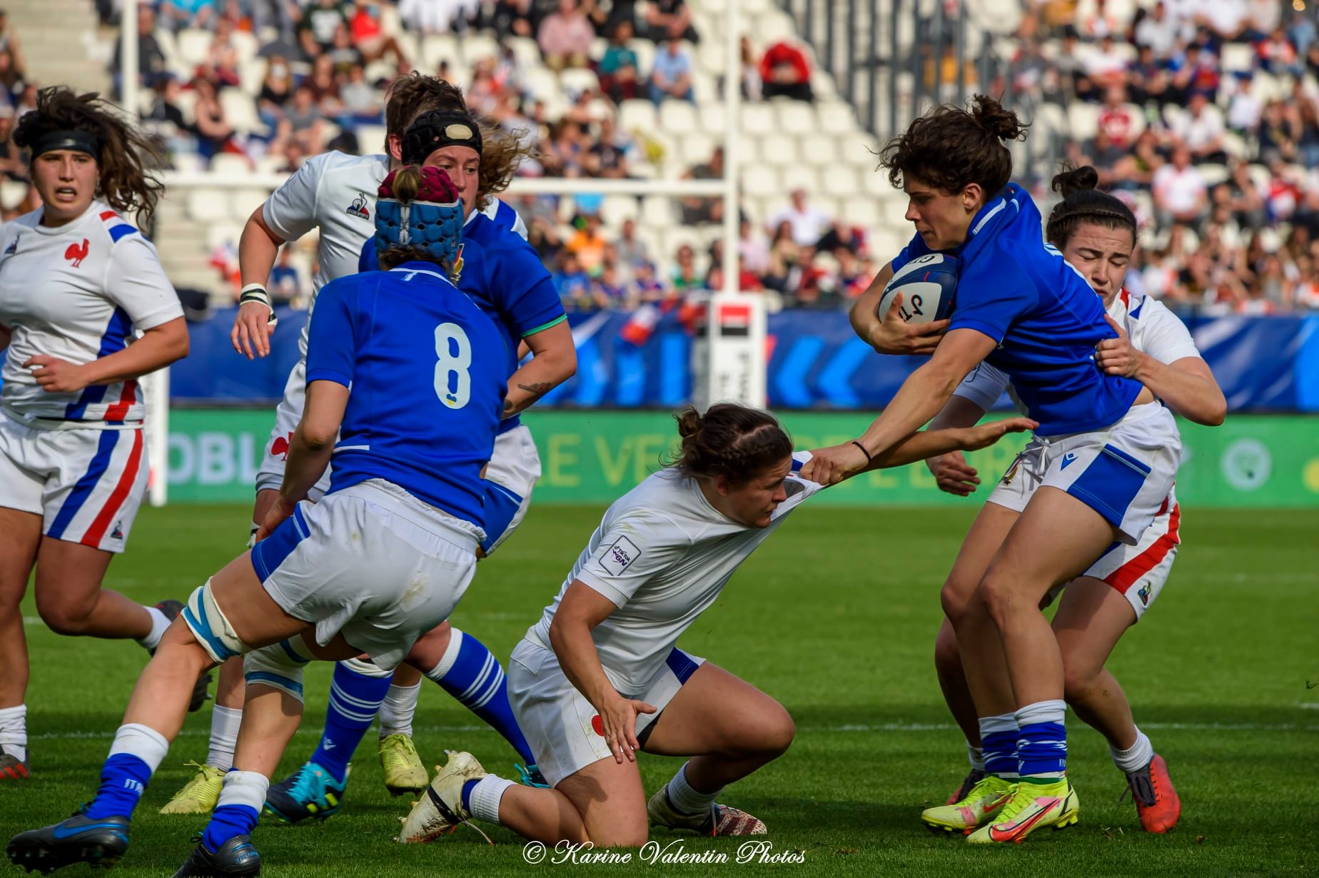  Équipe de France de rugby à XV - Nazionale di rugby a 15 dell'Italia - Rugby - France (39) vs Italie (6) - 6N fém. (#FranceVsItalie6Nfem2022) Photo by: Karine Valentin | Siuxy Sports 2022-03-27