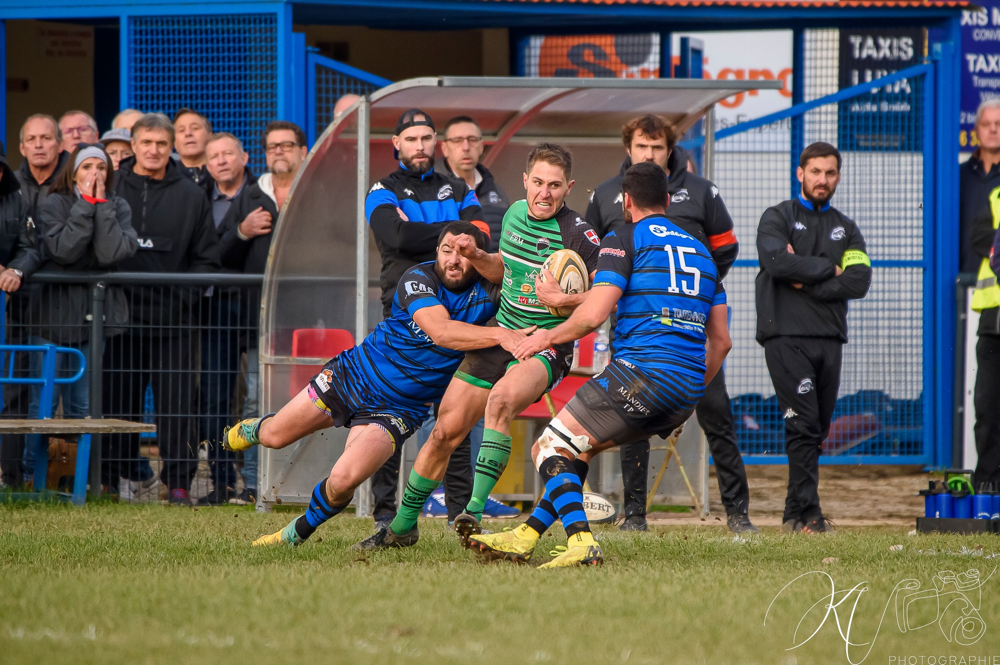  US Vinay - US Montmelian - Rugby - US Vinay (18) vs (28) US Montmélian (#USVUSM2022) Photo by: Karine Valentin | Siuxy Sports 2022-11-27