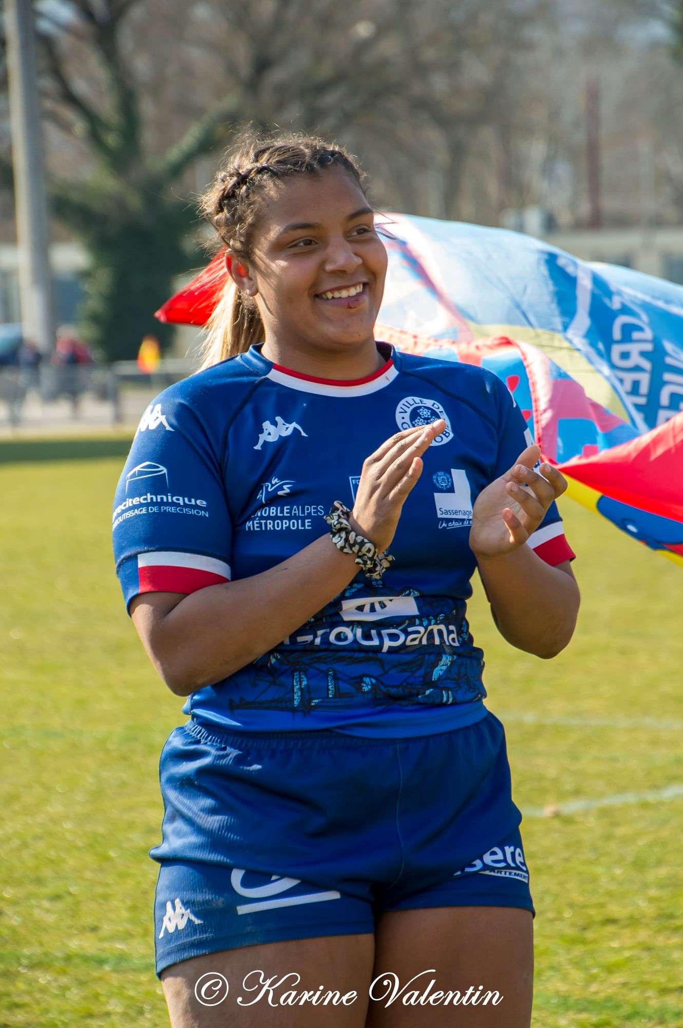 Ambre MWAYEMBE -  FC Grenoble Rugby - Section Paloise - Rugby - Grenoble Amazones vs PAU Lons (#FCGVsSectPaloise2022) Photo by: Karine Valentin | Siuxy Sports 2022-03-06