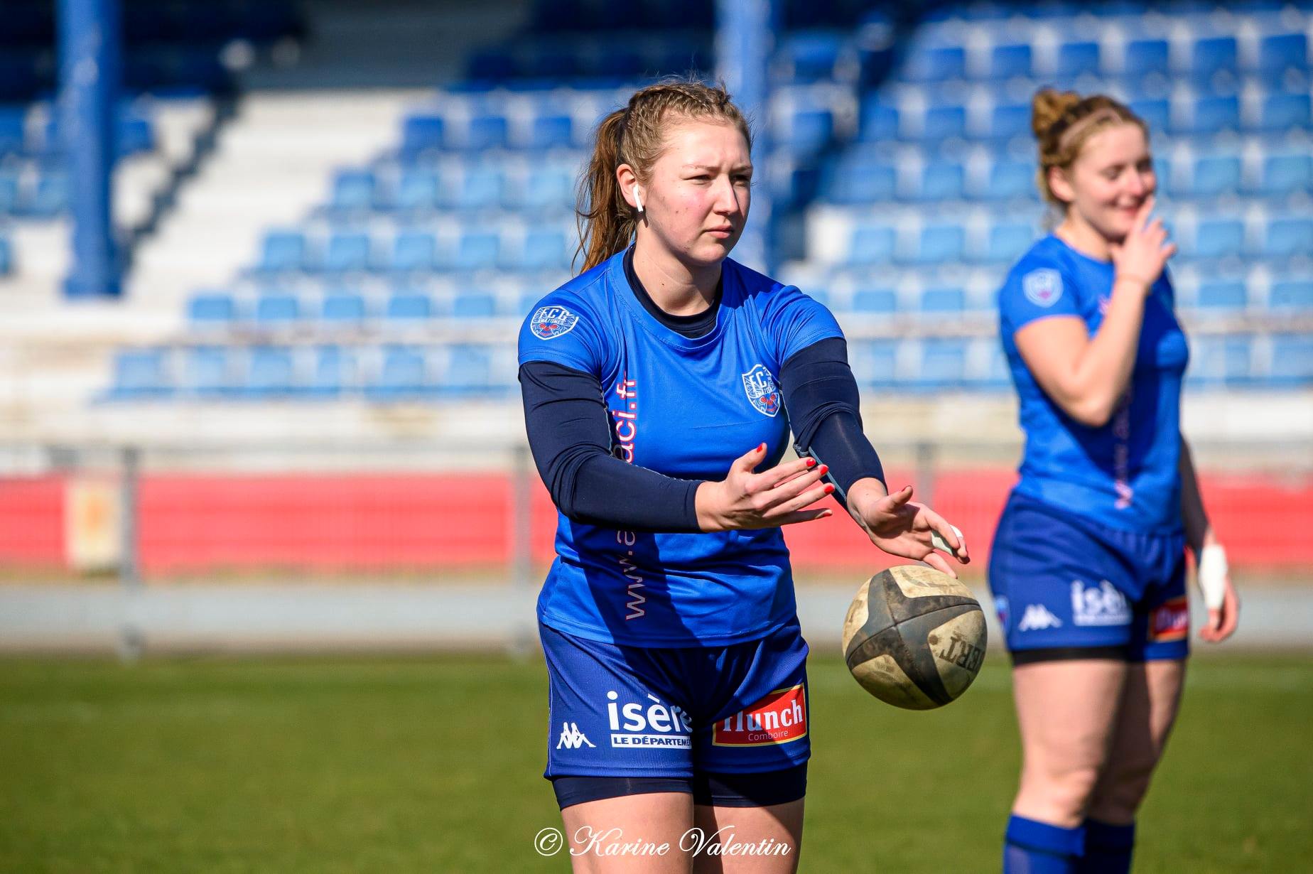 Emma POULAT -  FC Grenoble Rugby -  - Rugby - FC Grenoble VS RCVRGP (#GrenobleRCVRGP2021fev) Photo by: Karine Valentin | Siuxy Sports 2021-02-28