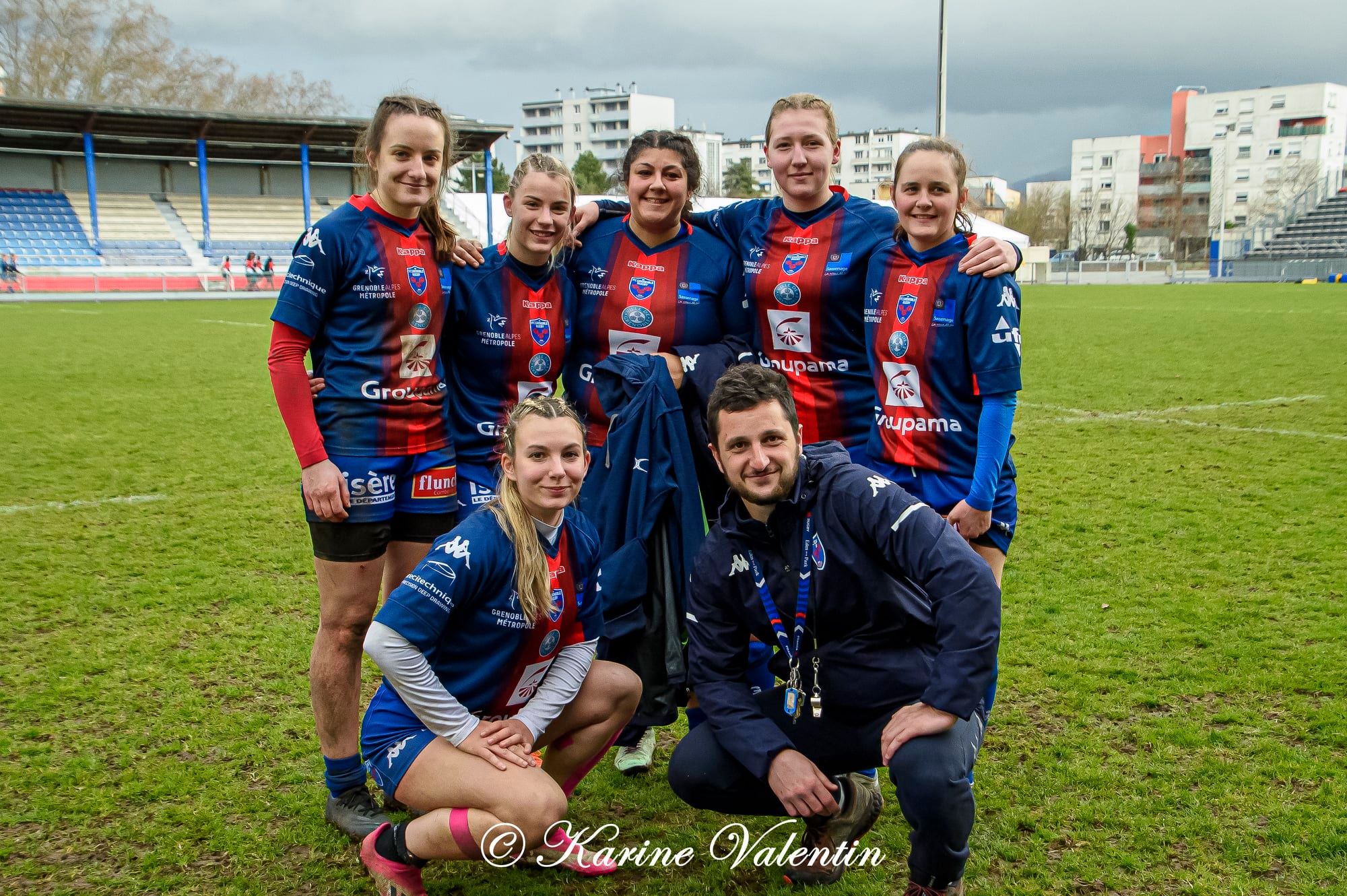 Margaux DONZEL - Dorine PERRIN -  FC Grenoble Rugby -  - Rugby -  (#GrenobleVsBobigny2021Mar) Photo by: Karine Valentin | Siuxy Sports 2021-03-15