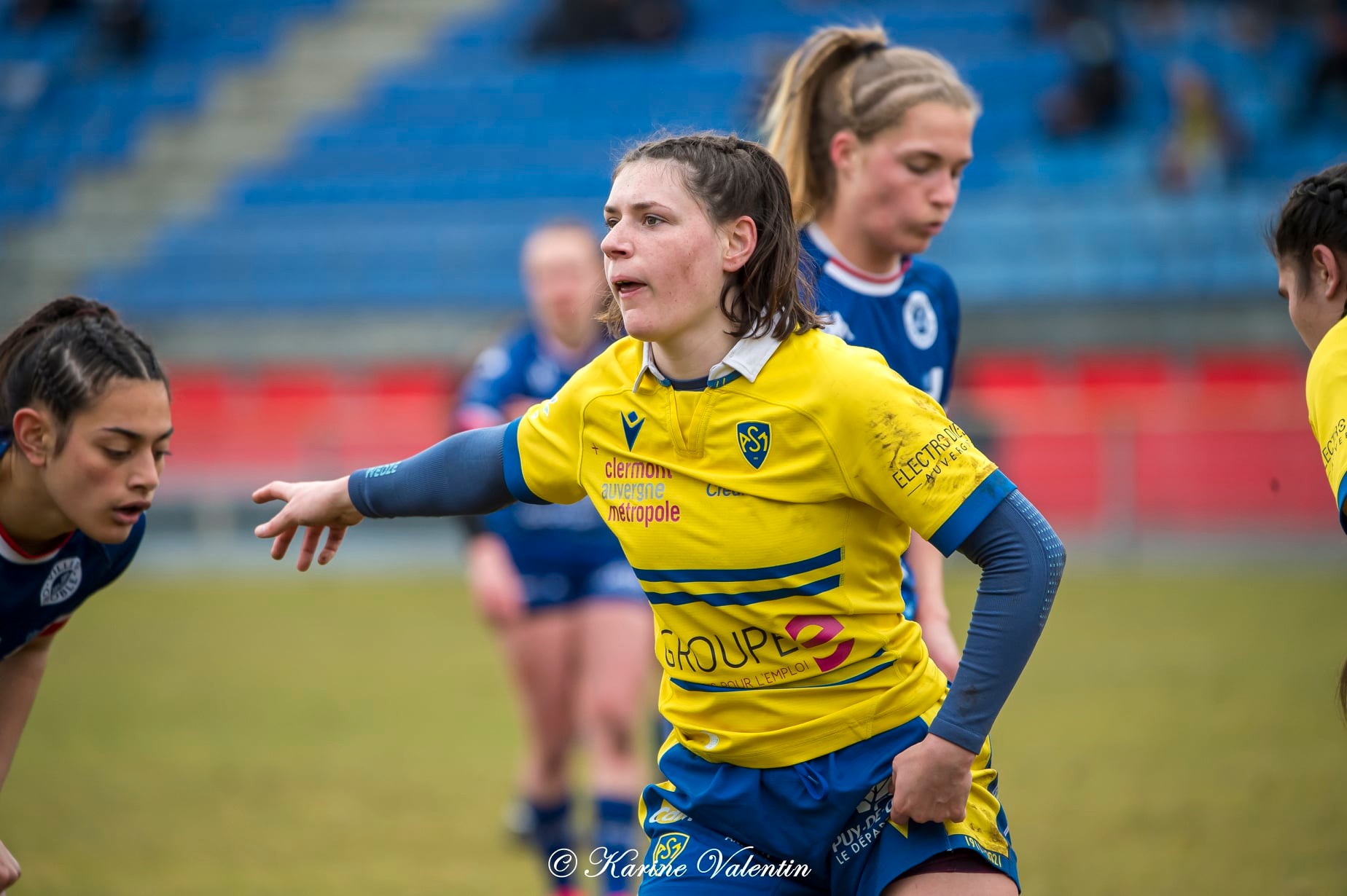 Lea CHAMPON - Taïna MAKA -  FC Grenoble Rugby - ASM Romagnat rugby féminin - Rugby - Grenoble Amazones vs ASM Romagnat (#FCGVsASMRomagnat2022) Photo by: Karine Valentin | Siuxy Sports 2022-02-06