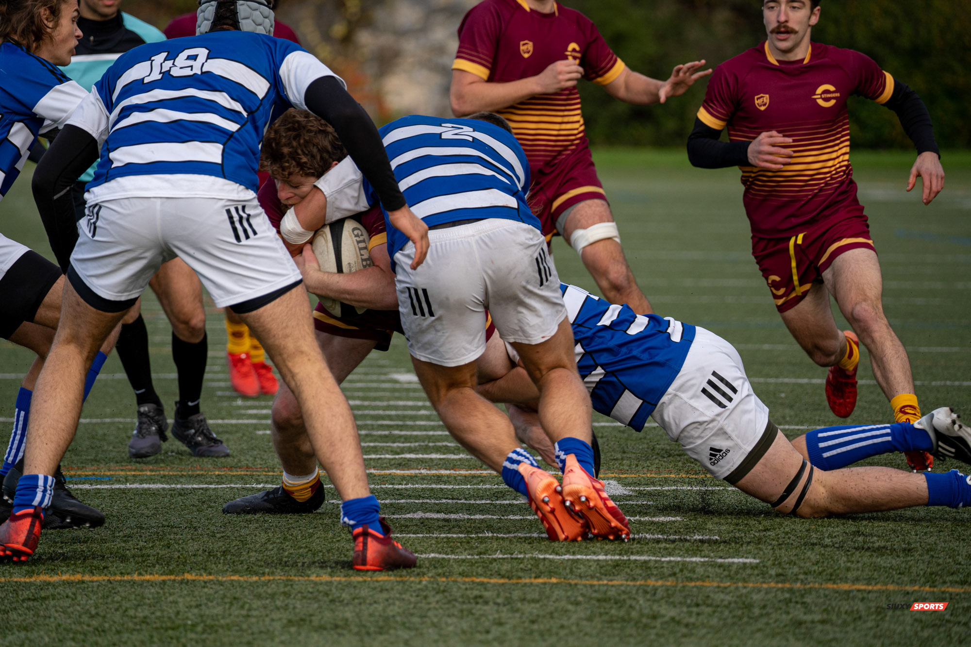 Sean D'ALESIO - Jean-Christophe VINETTE -  Université de Montréal - Université Concordia - Rugby -  (#UdeMvsConcordia2021M) Photo by:  | Siuxy Sports 2021-10-23