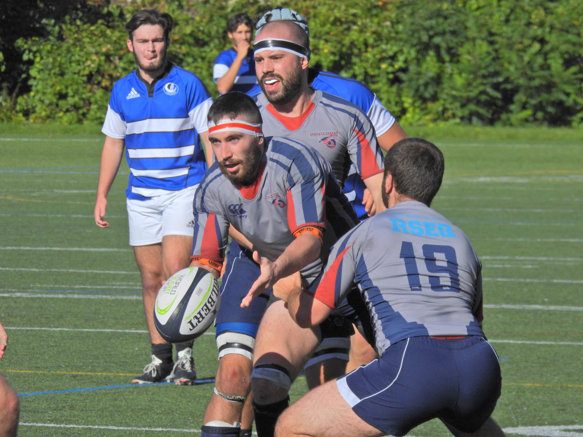 Maxence GRANIÉ - Marc-Antoine NORMANDEAU -  Université de Montréal - ÉTS (École de technologie supérieure) - Rugby -  (#UdeMvsETS) Photo by:  | Siuxy Sports 2021-09-19