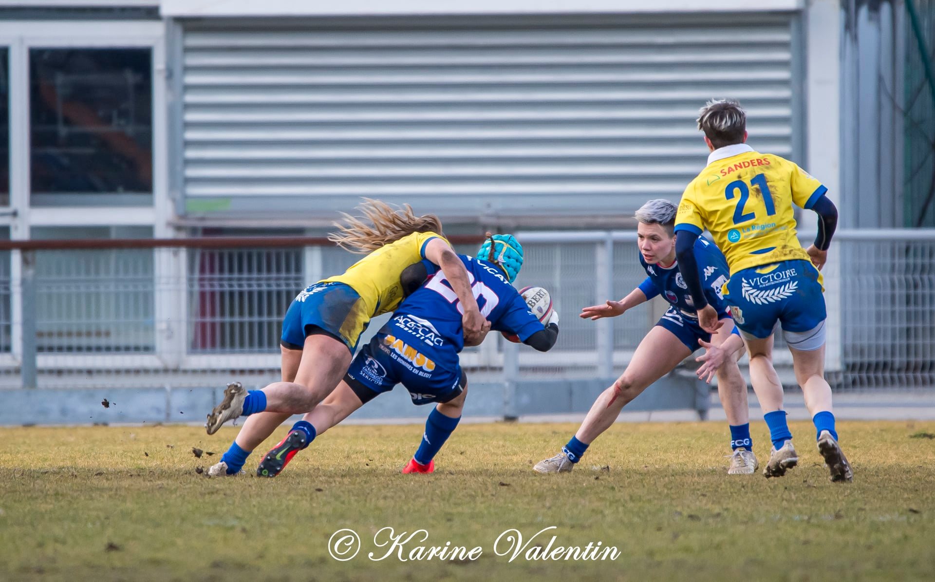  FC Grenoble Rugby - ASM Romagnat rugby féminin - Rugby - Grenoble Amazones vs ASM Romagnat (#FCGVsASMRomagnat2022) Photo by: Karine Valentin | Siuxy Sports 2022-02-06