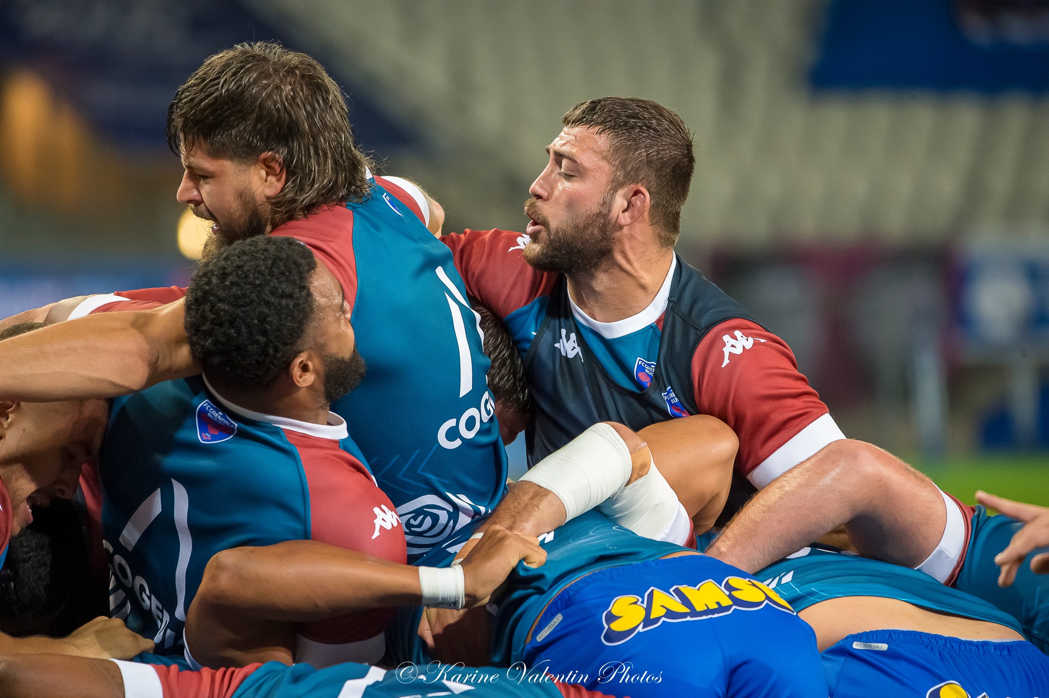 Thomas LAINAULT - Thibaut MARTEL -  FC Grenoble Rugby - Provence - Rugby - FC Grenoble VS Provence Rugby (#FCGRvsPRov2022A) Photo by: Karine Valentin | Siuxy Sports 2022-10-14