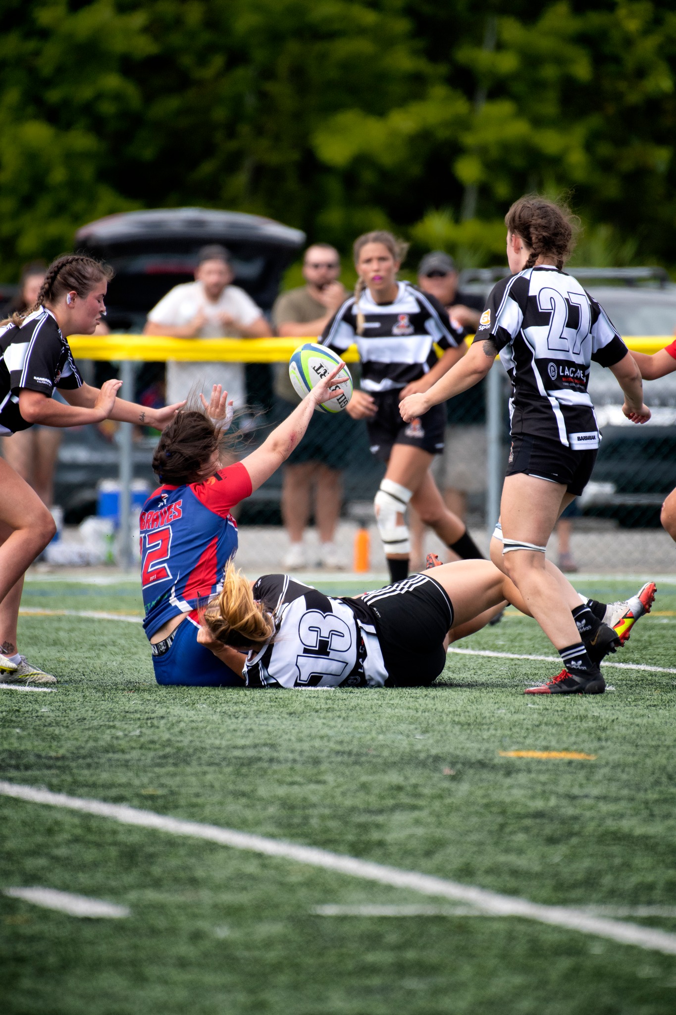  Saint-Georges Lumberjacks - Braves de Trois-Rivières - Rugby - Finale Développement (F) - Club de Rugby Lumberjacks (21) vs. (15) Braves de Trois-Rivières (#RugbyQC2022FinalFD) Photo by: Simon Duquette | Siuxy Sports 2022-08-13