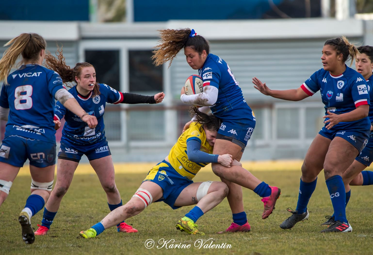  FC Grenoble Rugby - ASM Romagnat rugby féminin - Rugby - Grenoble Amazones vs ASM Romagnat (#FCGVsASMRomagnat2022) Photo by: Karine Valentin | Siuxy Sports 2022-02-06