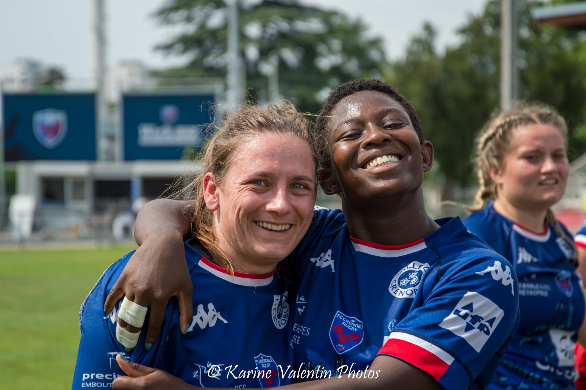 Lucie GAUTHIER - Tatiana JOSEPH -  FC Grenoble Rugby - Lille Métropole Rugby Club Villeneuvois - Rugby - FCG Amazones (24) vs (19) LMRCV - 1/4 de finale Fed 1  (#AmazonesVsLMRCV2022) Photo by: Karine Valentin | Siuxy Sports 2022-05-21