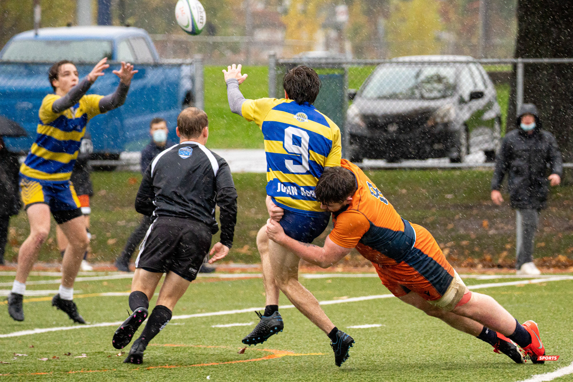 Jean-Baptiste HEBERT - Justin SAVOIE-DAVIES -  College John Abbott - Cégep André Laurendeau - Rugby -  (#AbbottVsAL2021m) Photo by:  | Siuxy Sports 2021-10-31