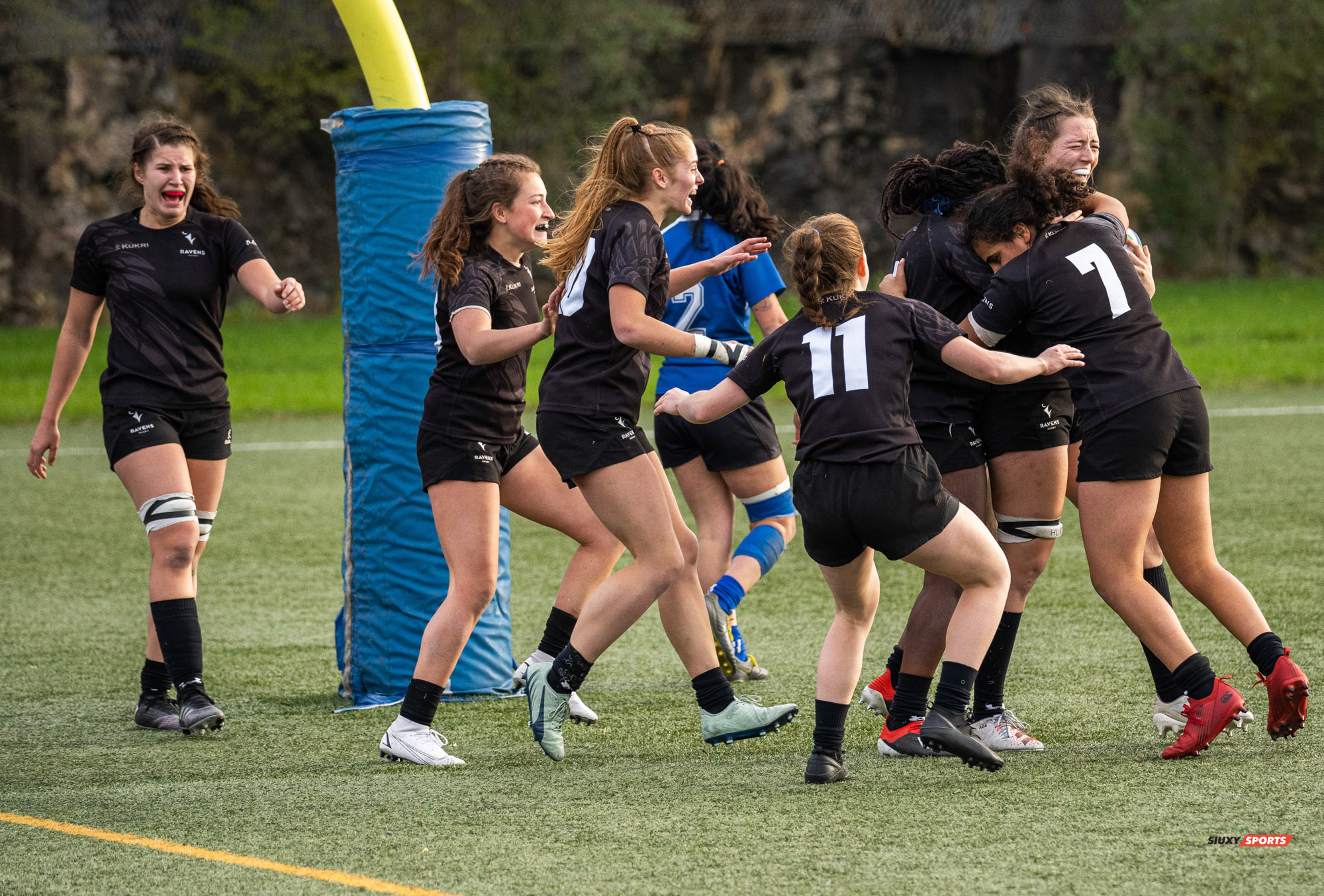 Anastasia BOURKA - Sierra DE VRIES - Malak SAIF EL NASR - Mckenna TAYLOR -  Université de Montréal - Université Carleton - Rugby -  (#3UdeMvsCarletonF) Photo by:  | Siuxy Sports 2021-11-07