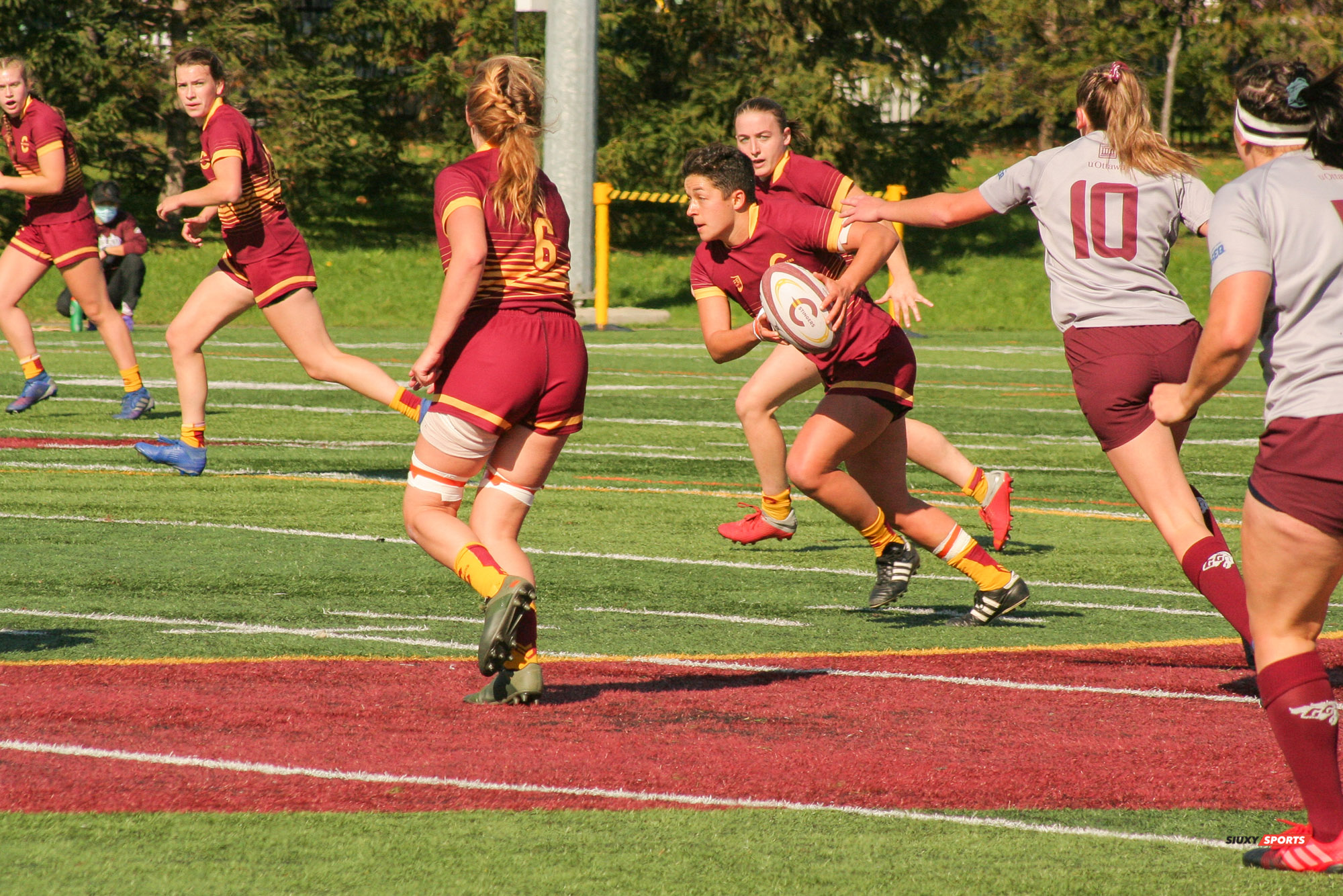 Hayley FEWTRELL - Emma GALLAGHER -  Université Concordia - Université Ottawa - Rugby -  (#ConcordiaVsOttawa2021w) Photo by:  | Siuxy Sports 2021-10-17