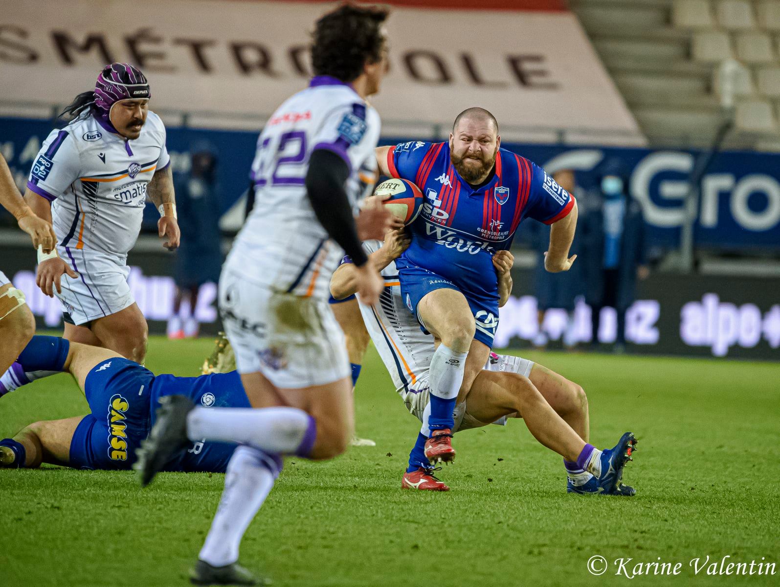  FC Grenoble Rugby - Soyaux Angoulême - Rugby - FC Grenoble VS Soyaux Angoulême (#GrenobleAngouleme2021jan) Photo by: Karine Valentin | Siuxy Sports 2021-01-15