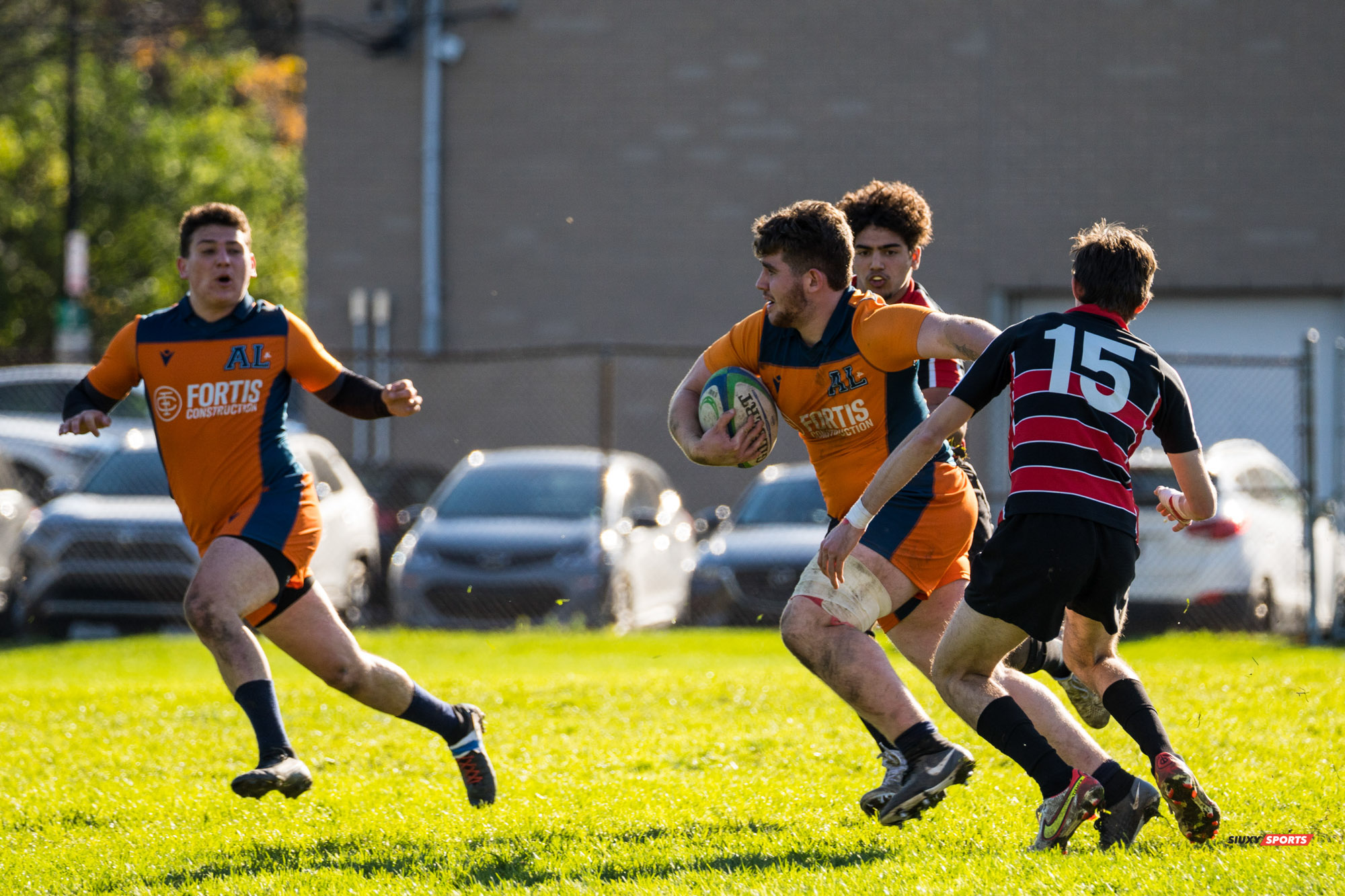 Jean-Baptiste HEBERT - Axel PINET -  Cégep Vanier - Cégep André Laurendeau - Rugby -  (#VanierVsAL2021M) Photo by:  | Siuxy Sports 2021-10-24