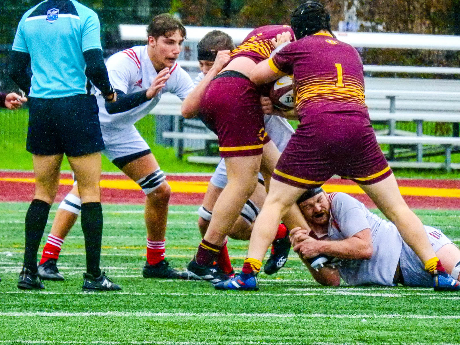 Victor DION - Ian MCDOWELL - Christopher MICHELETTI -  Université Concordia - Université McGill - Rugby -  (#ConcordiaVsMcGill2021) Photo by:  | Siuxy Sports 2021-10-02