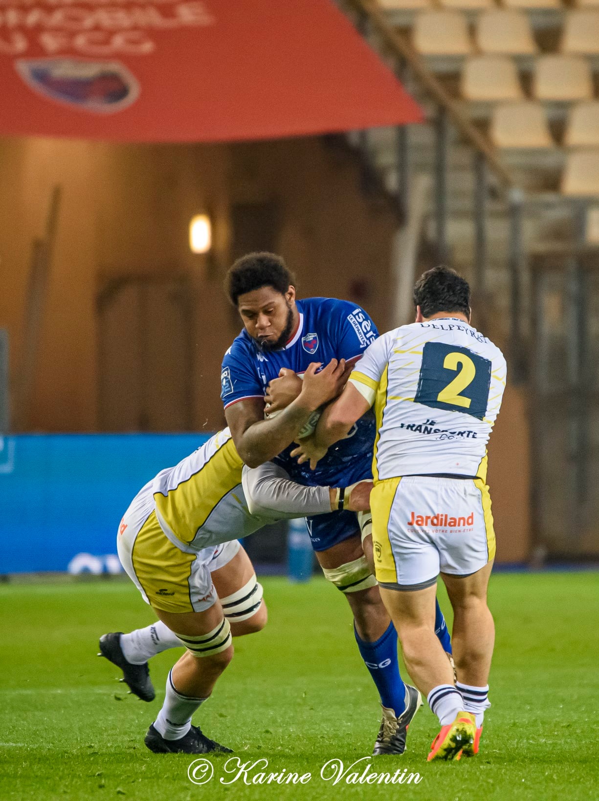 Levi DOUGLAS -  FC Grenoble Rugby - Stade Montois - Rugby -  (#GrenobleVsSMontois2021Dec) Photo by: Karine Valentin | Siuxy Sports 2021-12-09