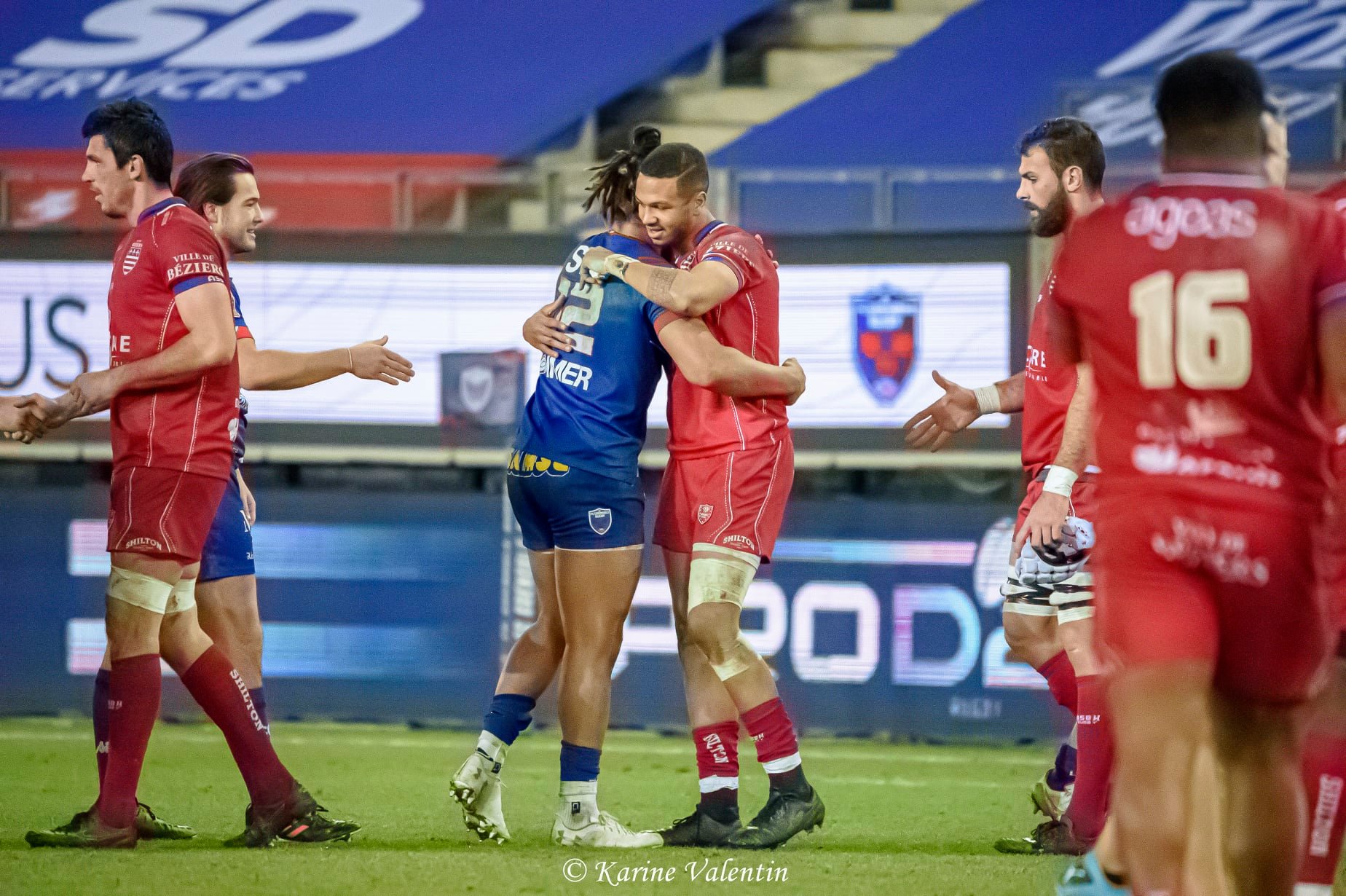 Clément BITZ - Eloi MASSOT -  FC Grenoble Rugby - AS Béziers Hérault - Rugby - FC Grenoble VS ASBH (#GrenobleASBH2021jan) Photo by: Karine Valentin | Siuxy Sports 2021-01-29