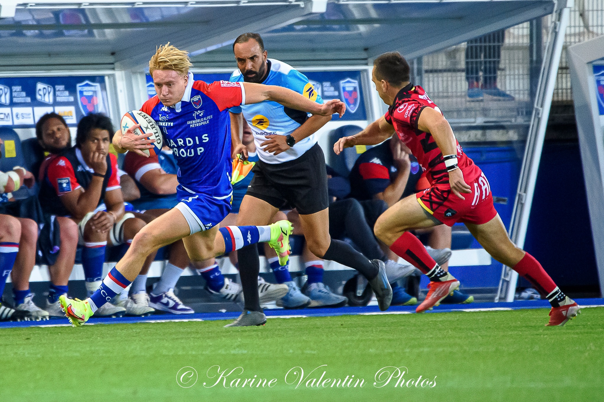 Wilfried HULLEU -  FC Grenoble Rugby - Rouen Normandie Rugby - Rugby - FC Grenoble (20) vs (6) Rouen (#FCGvsRouen2022ReelA) Photo by: Karine Valentin | Siuxy Sports 2022-09-16