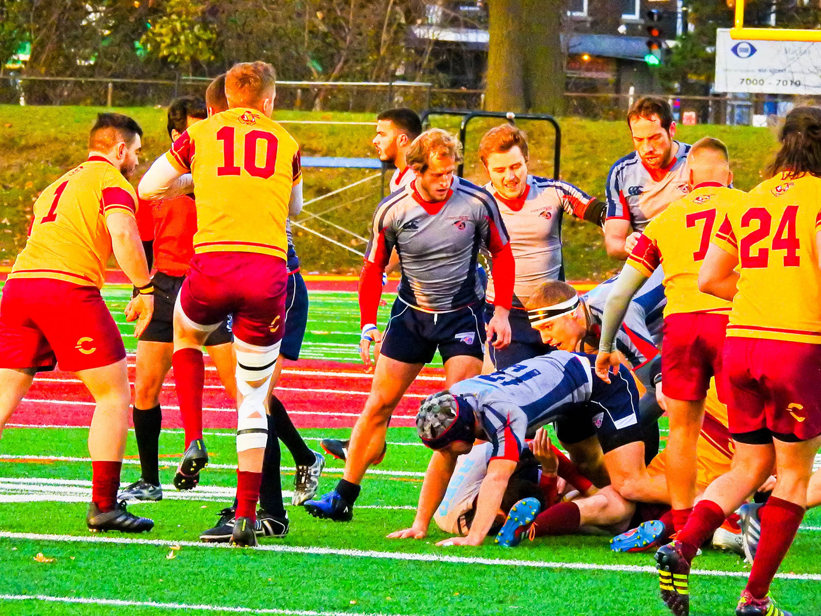 Stephen MARTINEZ - Brice RIGAUDIE -  Université Concordia - ÉTS (École de technologie supérieure) - Rugby -  (#ConcordiaVsETS2017) Photo by:  | Siuxy Sports 2017-11-12