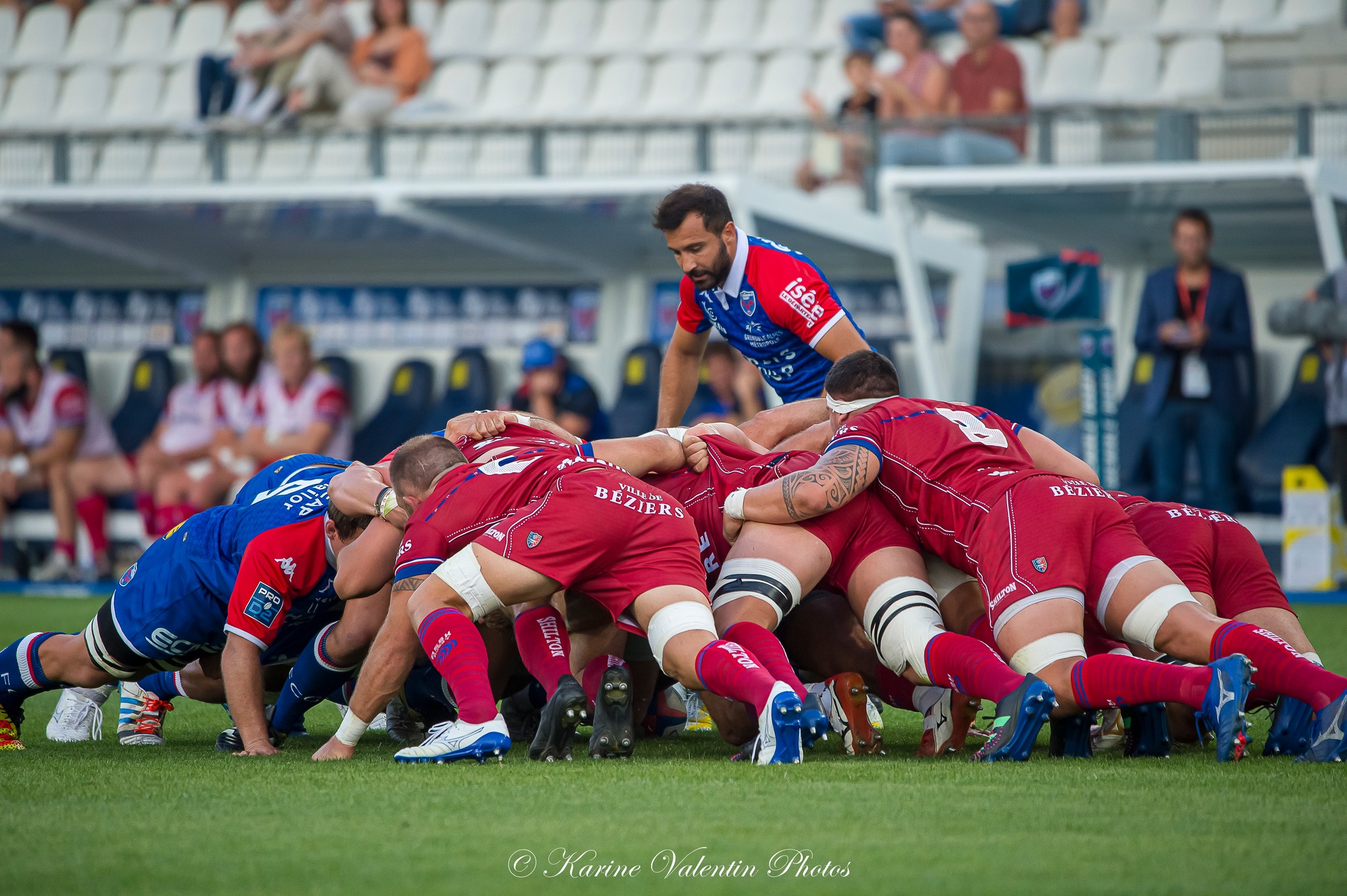  FC Grenoble Rugby - AS Béziers Hérault - Rugby - FC GRENOBLE RUGBY (19) VS (15) AS BÉZIERS HÉRAULT (#FCGvsASBHaou2022) Photo by: Karine Valentin | Siuxy Sports 2022-08-26