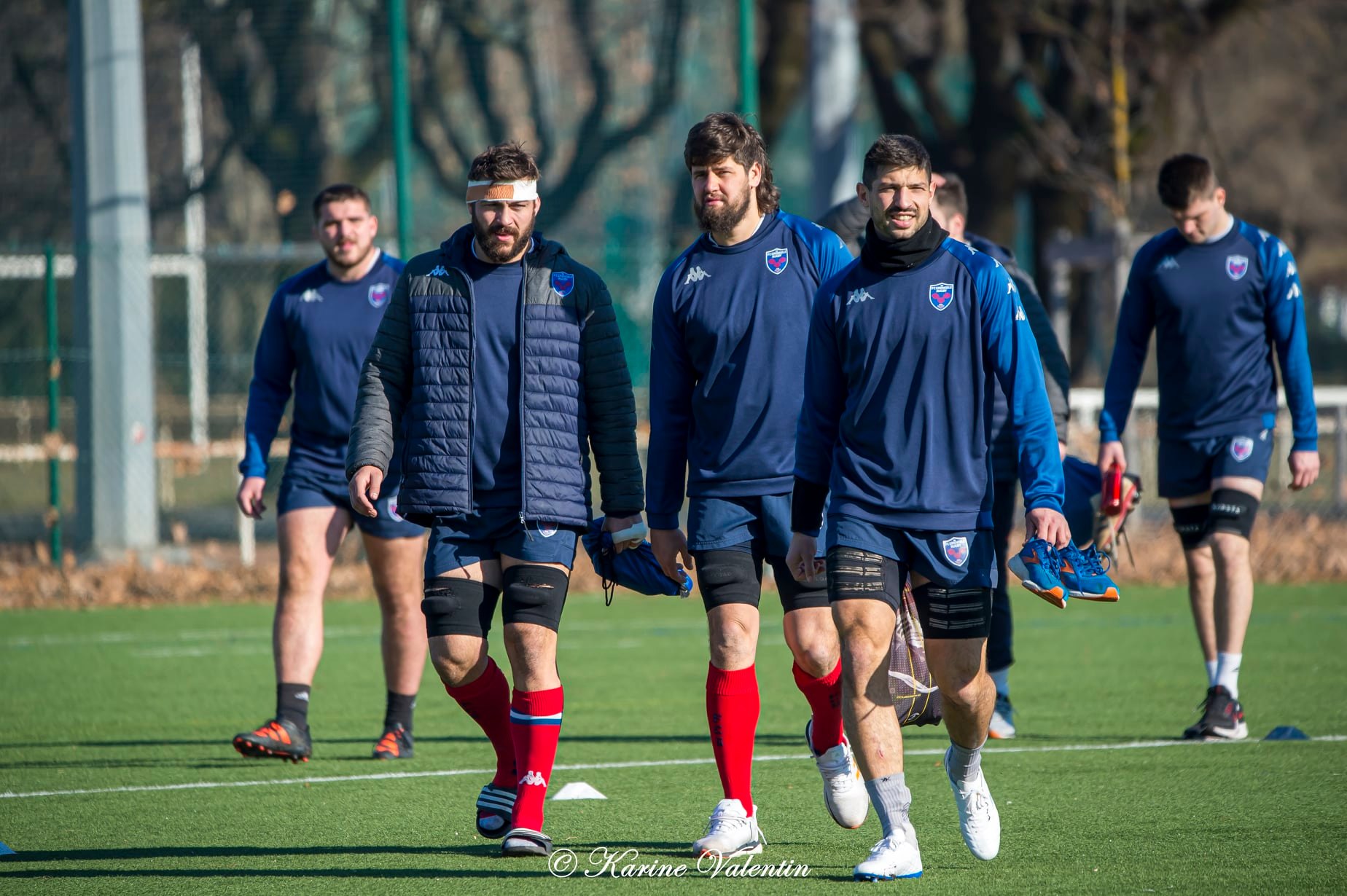 Clément ANCELY - Eli EGLAINE - Thomas LAINAULT - Thibaut MARTEL -  FC Grenoble Rugby -  - Rugby - Entrainement Rugby (#RFCGrenobleEntr2022jan) Photo by: Karine Valentin | Siuxy Sports 2022-01-25