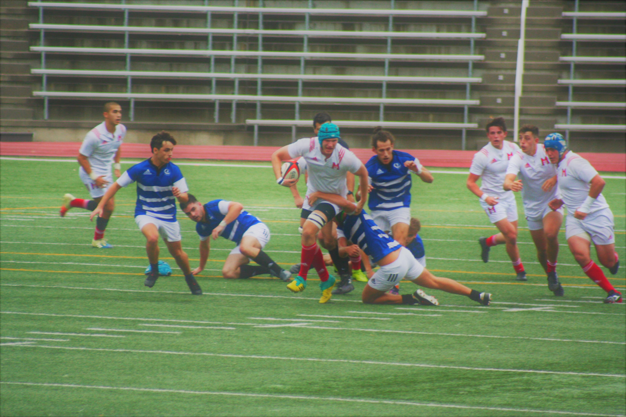 Owen CUMMING - Neos DIONISOPOULOS - Thomas RICHARDS - Diego TORRES -  Université de Montréal - Université McGill - Rugby -  (#McGillvsUdeM) Photo by:  | Siuxy Sports 2021-09-11