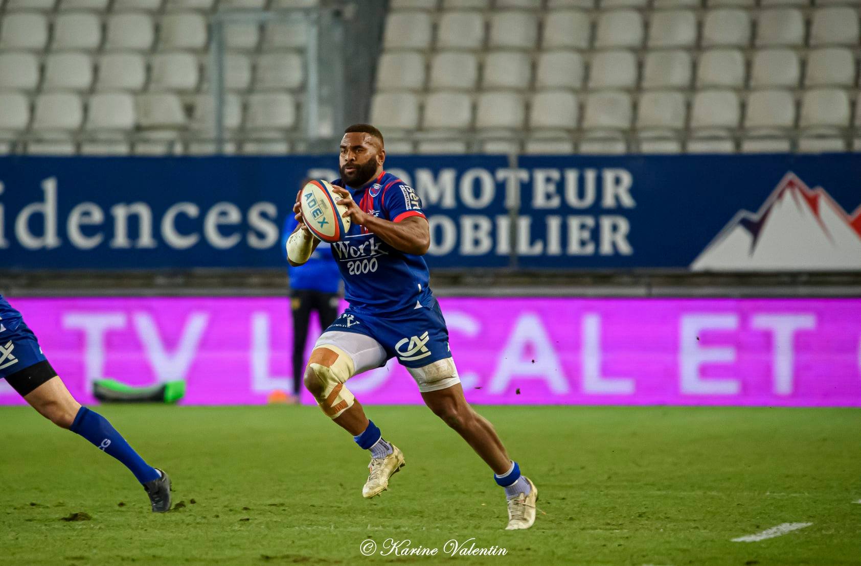 Timosi NAGUSA -  FC Grenoble Rugby -  - Rugby - Grenoble Vs Perpignan (#FCGvsUSAPmar2021) Photo by: Karine Valentin | Siuxy Sports 2021-03-25
