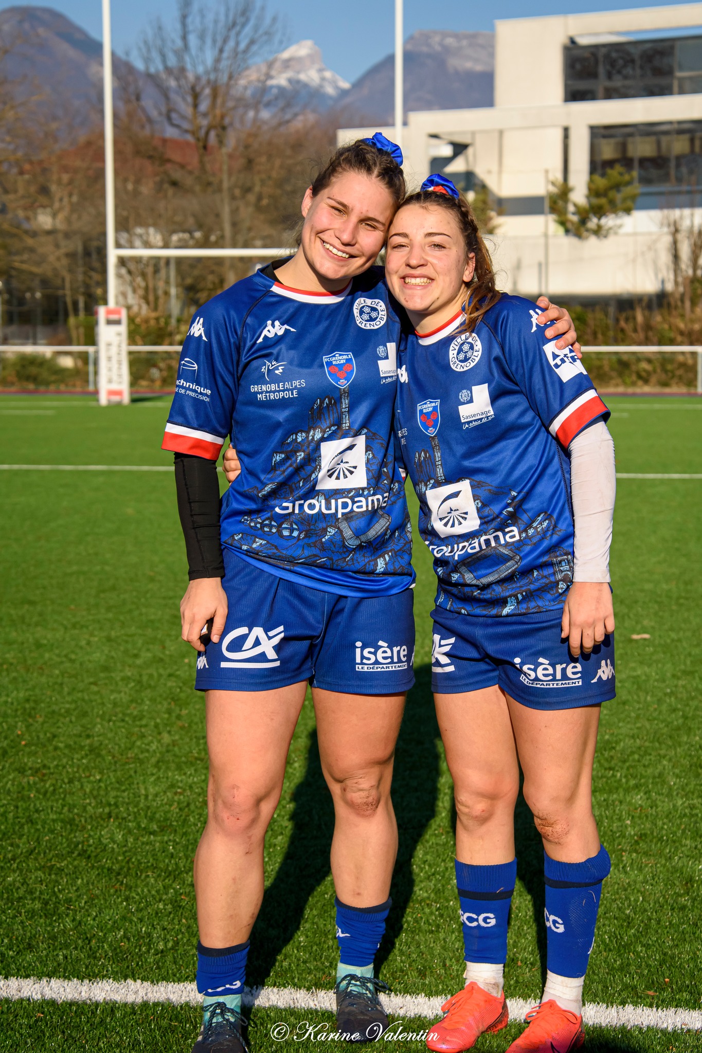 Suzie BROZDA - Alexandra CHAMBON -  FC Grenoble Rugby -  - Rugby - FC Grenoble Vs Stade Français (#AmznesVsPinkRckts2022) Photo by: Karine Valentin | Siuxy Sports 2022-01-16