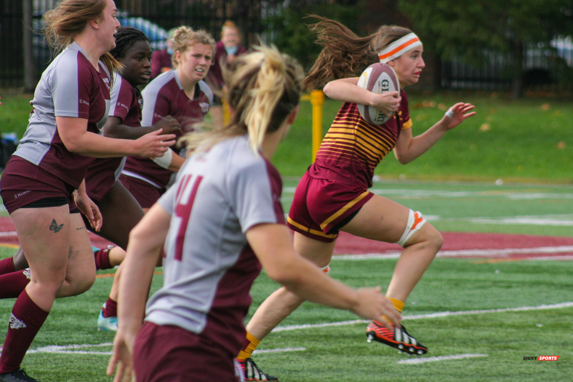 Deborah OYETORAN -  Université Concordia - Université Ottawa - Rugby -  (#ConcordiaVsOttawa2021w) Photo by:  | Siuxy Sports 2021-10-17