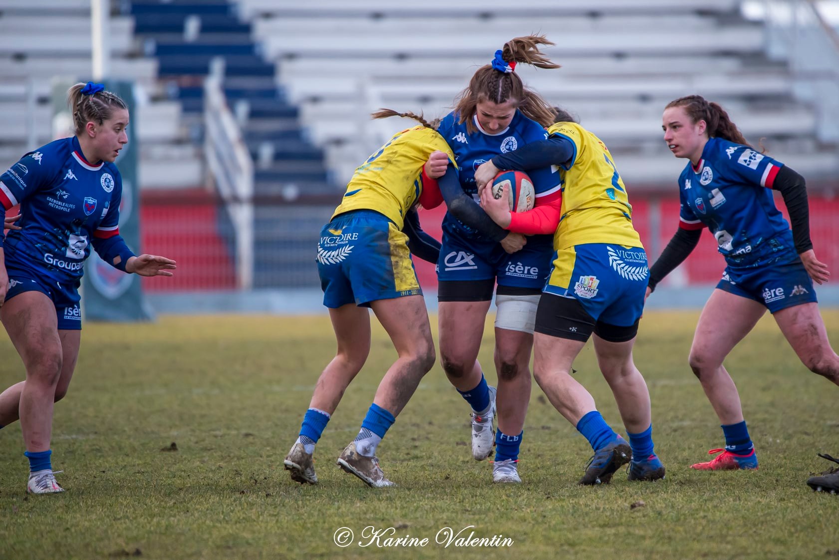  FC Grenoble Rugby - ASM Romagnat rugby féminin - Rugby - Grenoble Amazones vs ASM Romagnat (#FCGVsASMRomagnat2022) Photo by: Karine Valentin | Siuxy Sports 2022-02-06