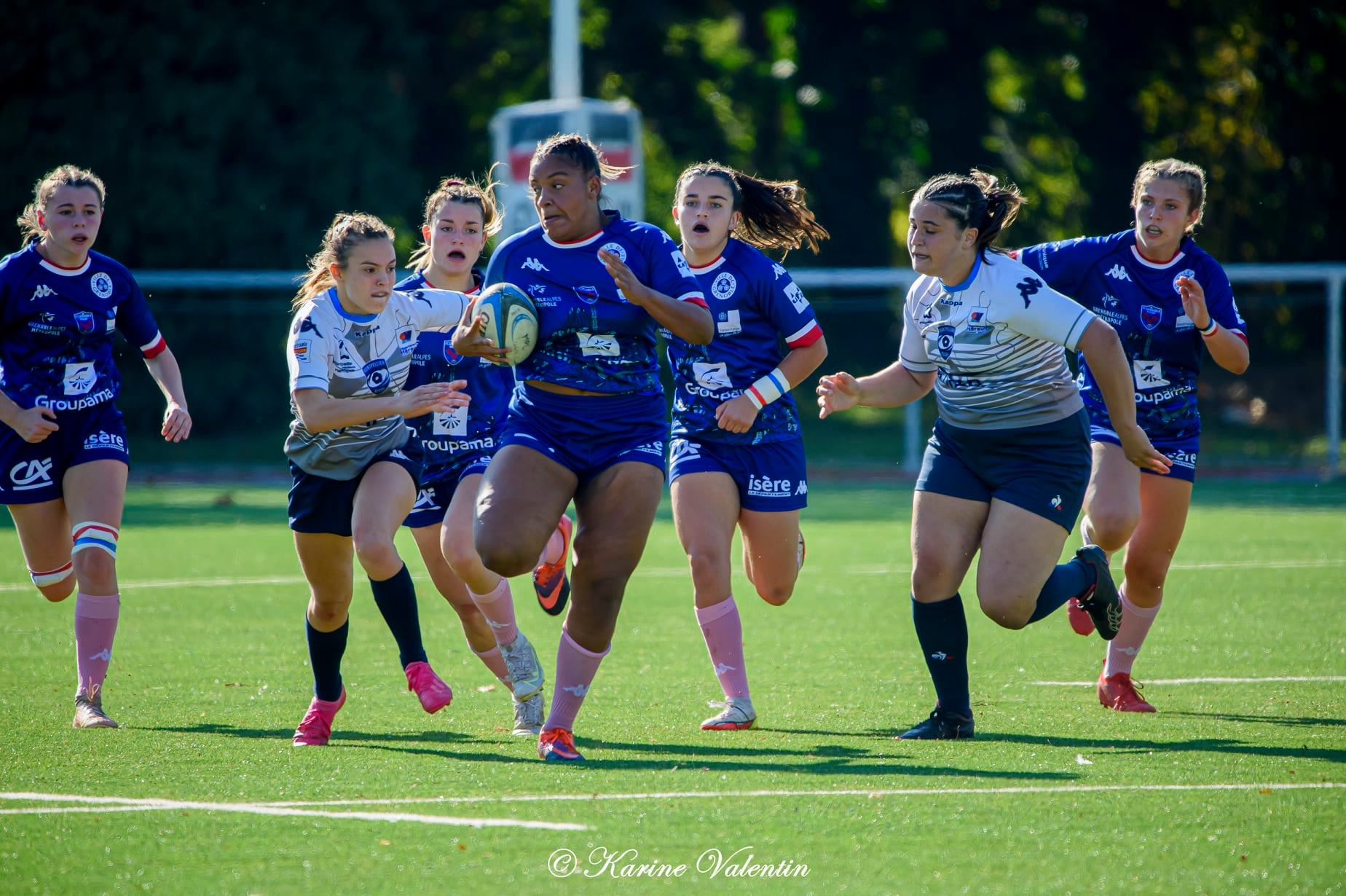 Ambre MWAYEMBE - Enoé NERI -  FC Grenoble Rugby - Montpellier Hérault Rugby - Rugby - FC Grenoble VS Montpellier U18 (#GrenobleVsMontpll2021octU18) Photo by: Karine Valentin | Siuxy Sports 2021-10-18