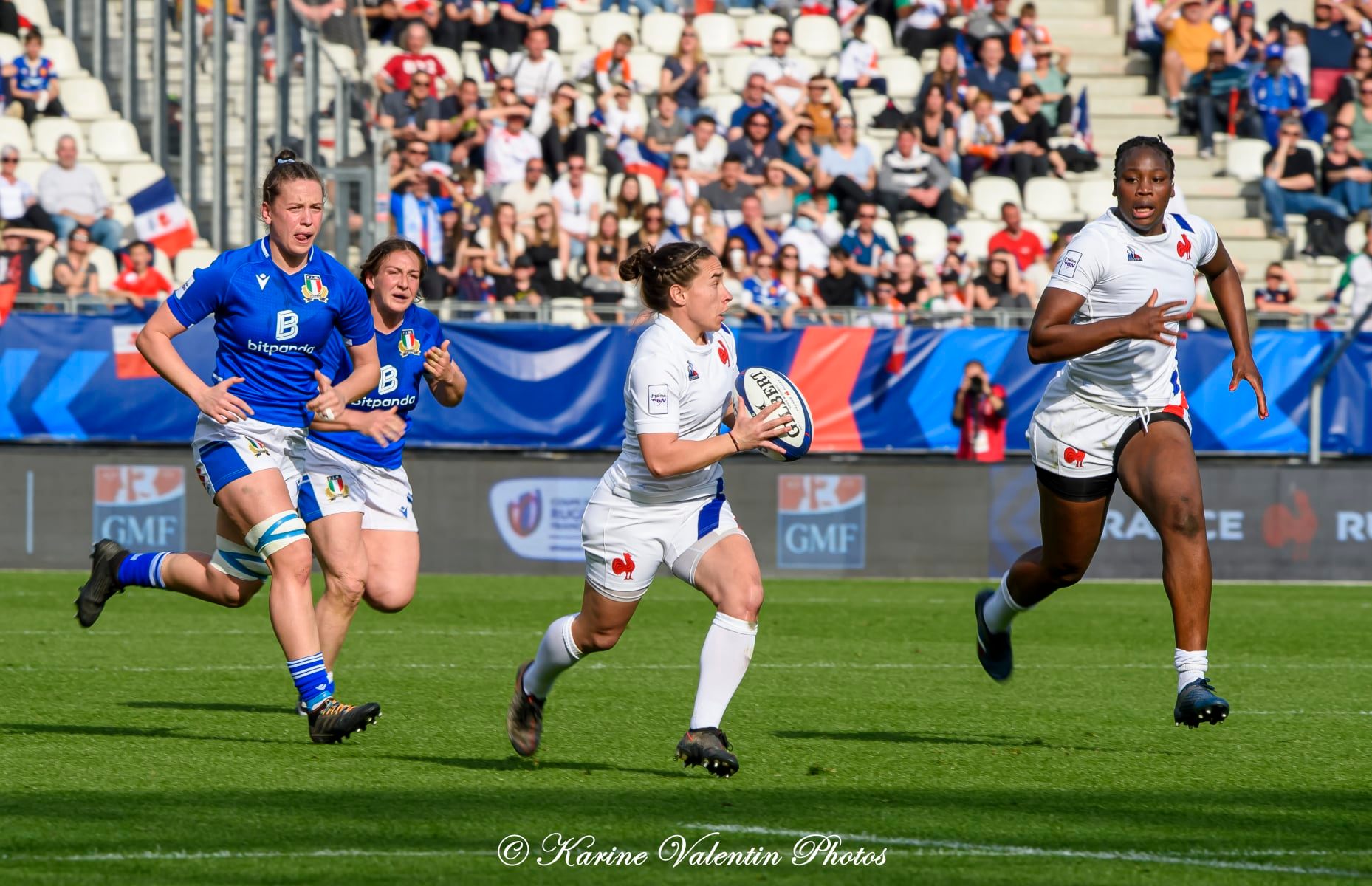  Équipe de France de rugby à XV - Nazionale di rugby a 15 dell'Italia - Rugby - France (39) vs Italie (6) - 6N fém. (#FranceVsItalie6Nfem2022) Photo by: Karine Valentin | Siuxy Sports 2022-03-27