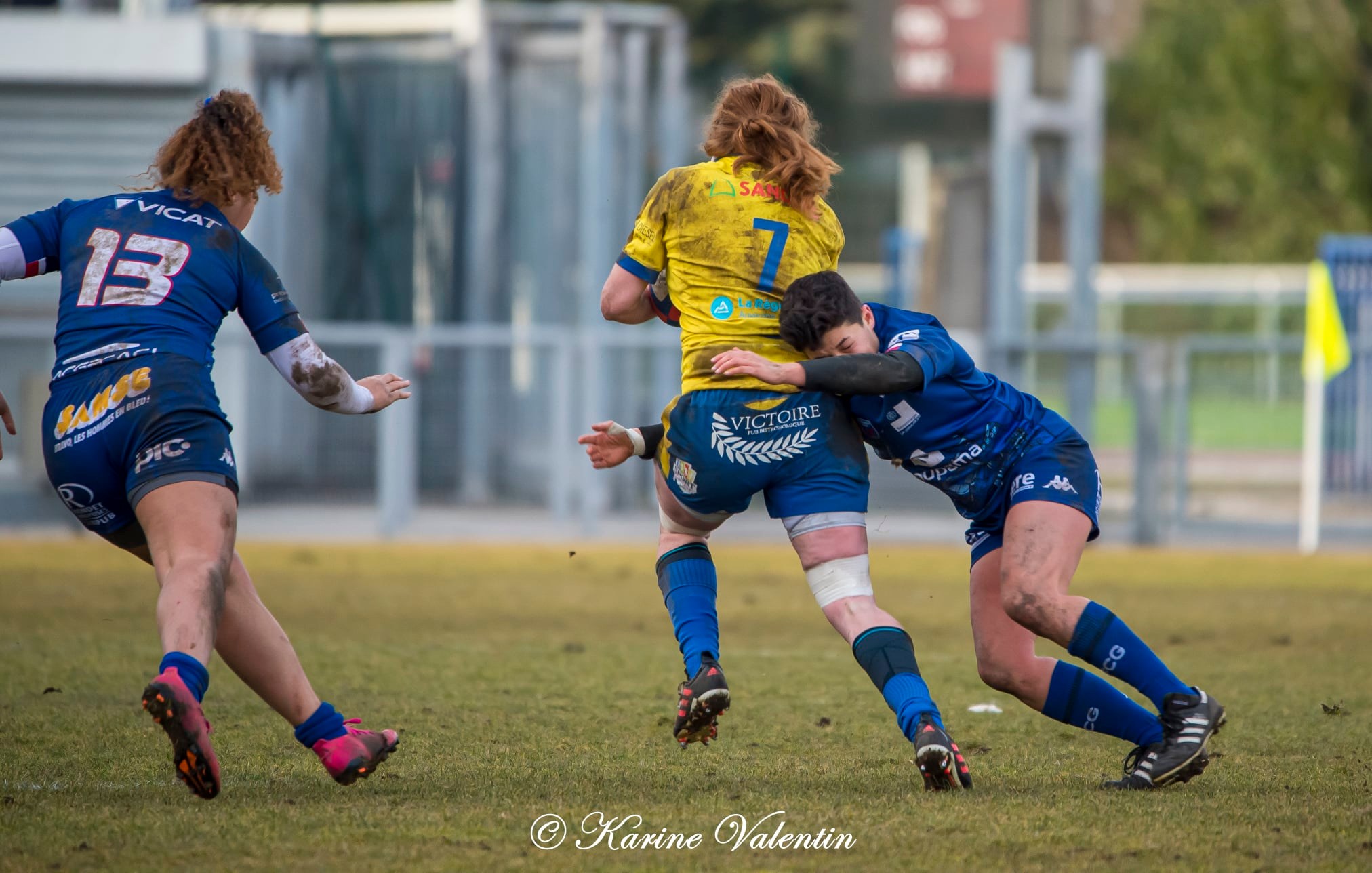 Emma GALLAGHER -  FC Grenoble Rugby - ASM Romagnat rugby féminin - Rugby - Grenoble Amazones vs ASM Romagnat (#FCGVsASMRomagnat2022) Photo by: Karine Valentin | Siuxy Sports 2022-02-06