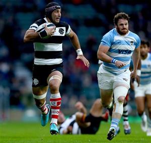 Juan Manuel Leguizamón jugó para los Barbarians FC y se dio el lujo de hacer un try contra Los Pumas