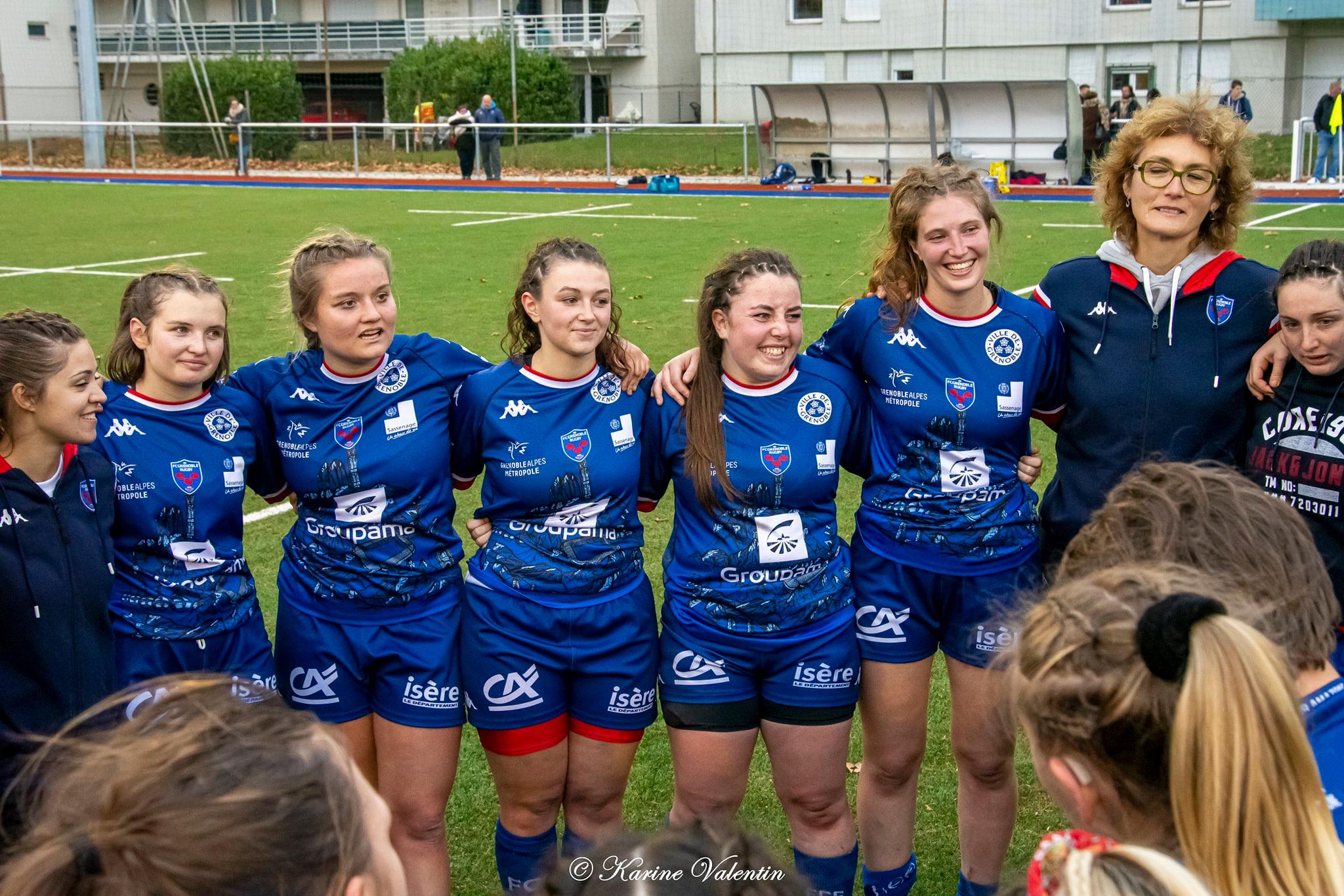 Maëlys GOMAS - Elena MASERA -  FC Grenoble Rugby -  - Rugby -  (#GrenobleVsMontpellier2021NovF1) Photo by: Karine Valentin | Siuxy Sports 2021-11-14