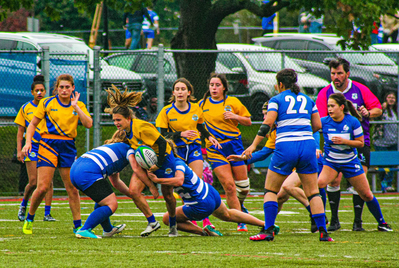 Craig BEEMER - Peyton STOCK -  College John Abbott - College Dawson - Rugby -  (#AbbottvsDawsonW2021) Photo by:  | Siuxy Sports 2021-10-03