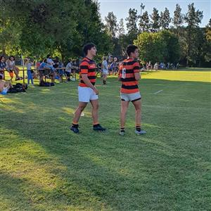 Marcos Finochietto - Rugby - Caco a punto de entrar otra vez a la cancha para jugar con Depo - Olivos Rugby Club - 