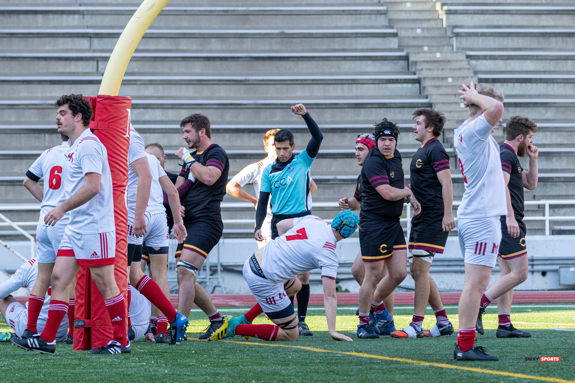 Victor DION - Dylan MACDONALD - Christopher MICHELETTI - Cameron POUW -  Université McGill - Université Concordia - Rugby -  (#McGillvsConcordiaFinalsM) Photo by:  | Siuxy Sports 2021-11-06