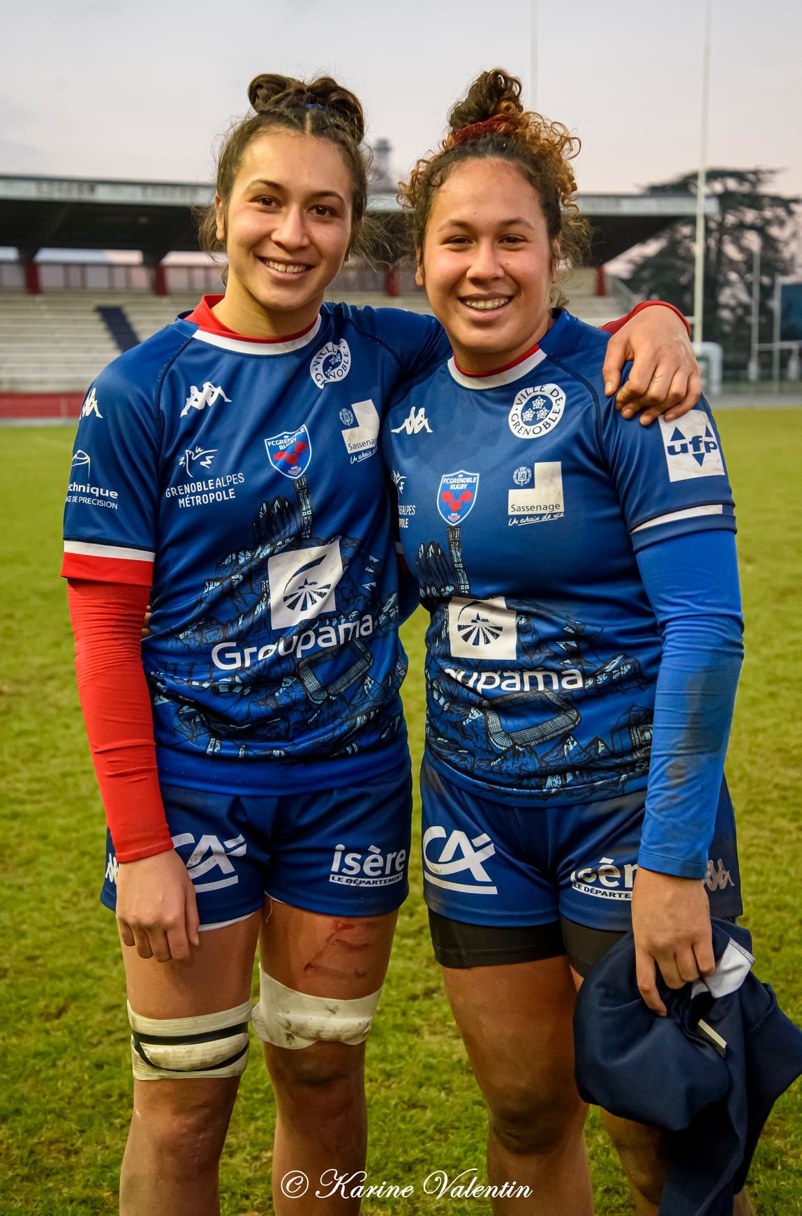 Manaé FELEU - Téani FELEU -  FC Grenoble Rugby -  - Rugby -  (#GrenobleVsBobigny2021Dec) Photo by: Karine Valentin | Siuxy Sports 2021-12-21