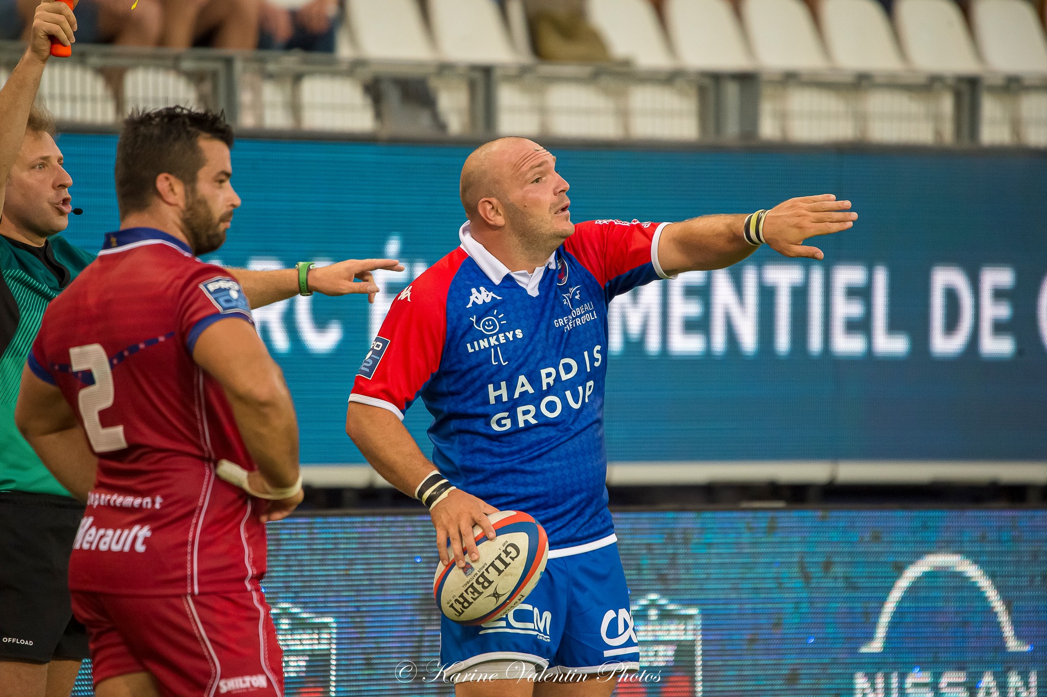 Clément ESTERIOLA - Jean-Charles ORIOLI -  FC Grenoble Rugby - AS Béziers Hérault - Rugby - FC GRENOBLE RUGBY (19) VS (15) AS BÉZIERS HÉRAULT (#FCGvsASBHaou2022) Photo by: Karine Valentin | Siuxy Sports 2022-08-26