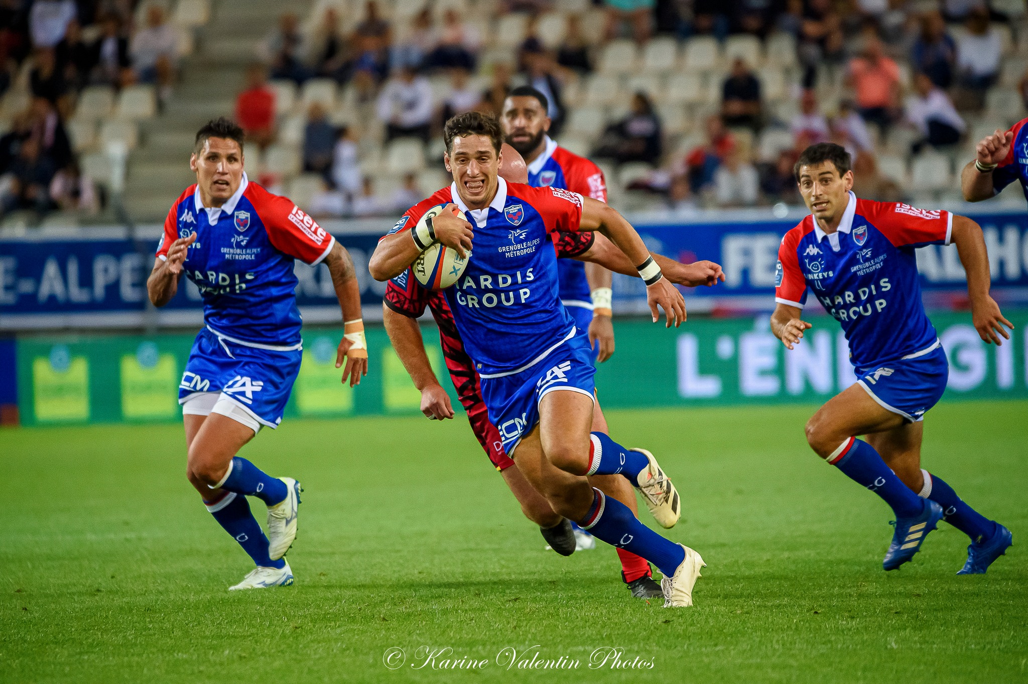 Bautista EZCURRA - Felipe EZCURRA - Pio MUARUA -  FC Grenoble Rugby - Rouen Normandie Rugby - Rugby - FC Grenoble (20) vs (6) Rouen (#FCGvsRouen2022ReelA) Photo by: Karine Valentin | Siuxy Sports 2022-09-16