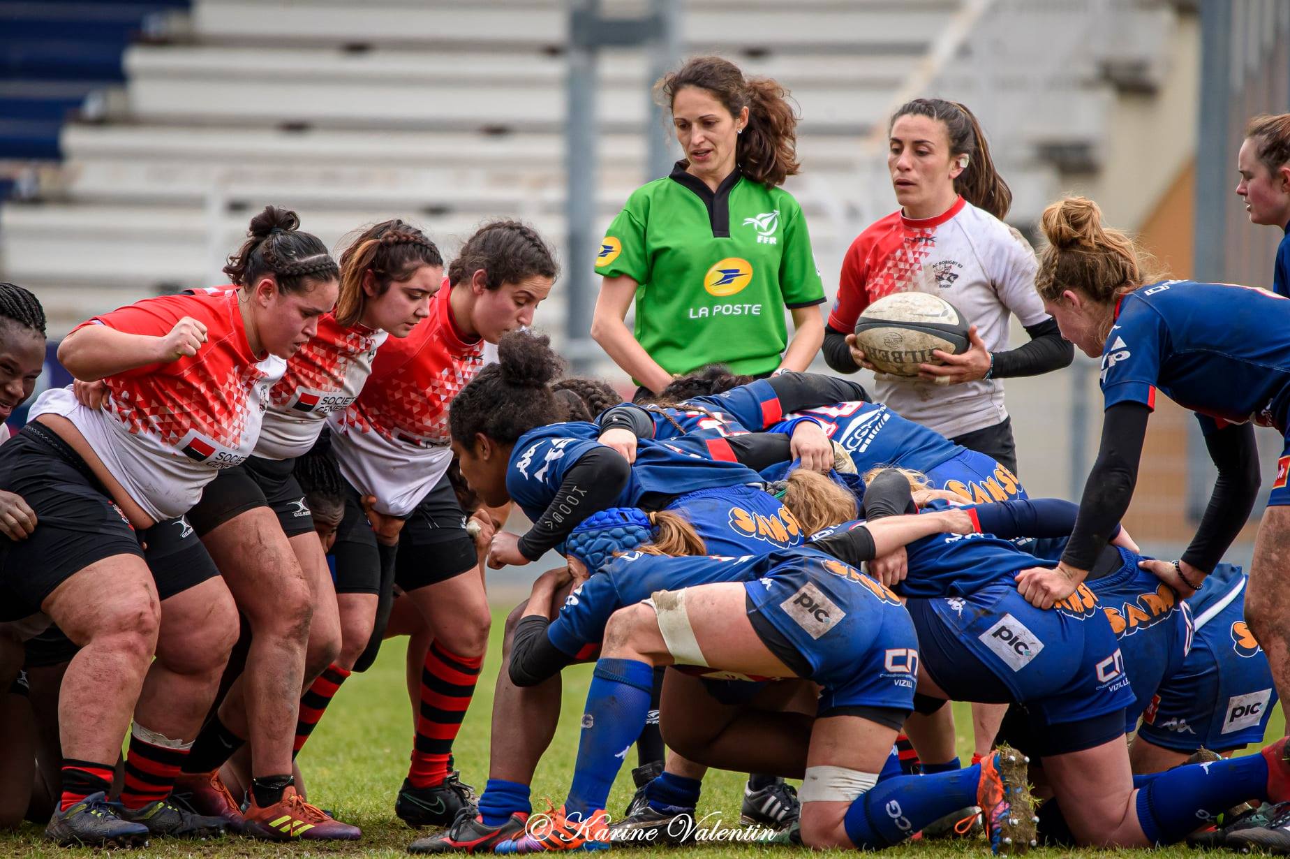 Juliette FREGIER - Salma KLEIN -  FC Grenoble Rugby - AC Bobigny 93 Rugby - Rugby -  (#GrenobleVsBobigny2021Mar) Photo by: Karine Valentin | Siuxy Sports 2021-03-15