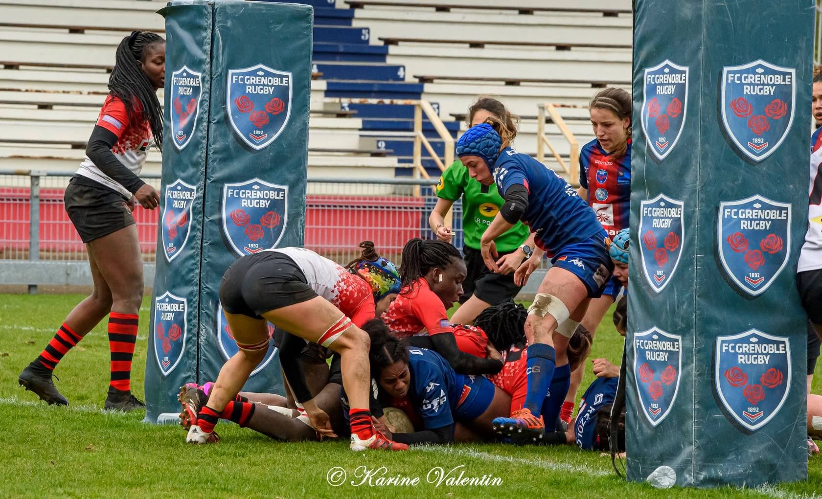 Alexandra CHAMBON - Julia TURC -  FC Grenoble Rugby - AC Bobigny 93 Rugby - Rugby -  (#GrenobleVsBobigny2021Mar) Photo by: Karine Valentin | Siuxy Sports 2021-03-15