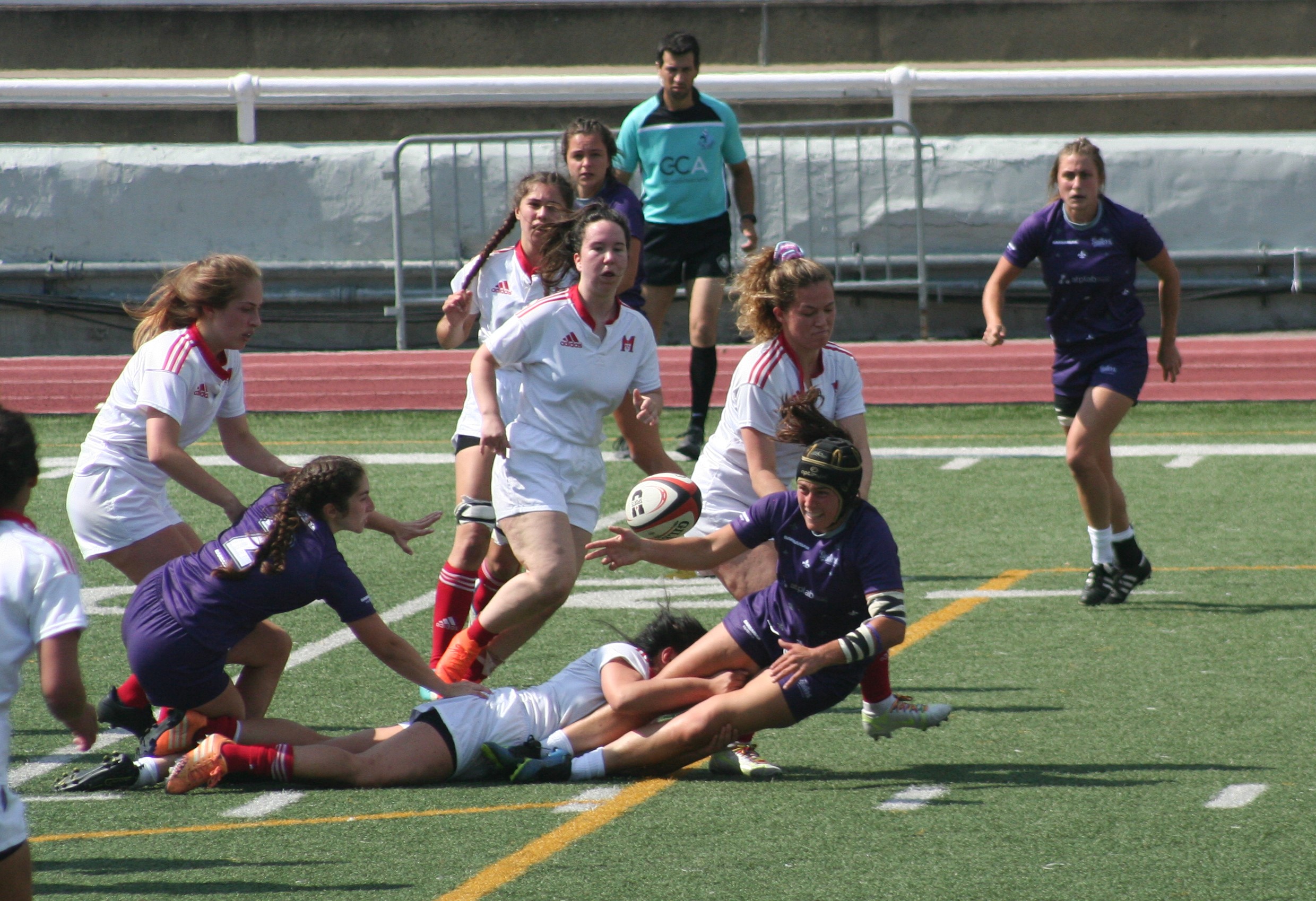 Savannah LEROUX - Mia VENEZIANO -   -  - Rugby -  (#McGillvsBishopsW) Photo by:  | Siuxy Sports 2021-09-11