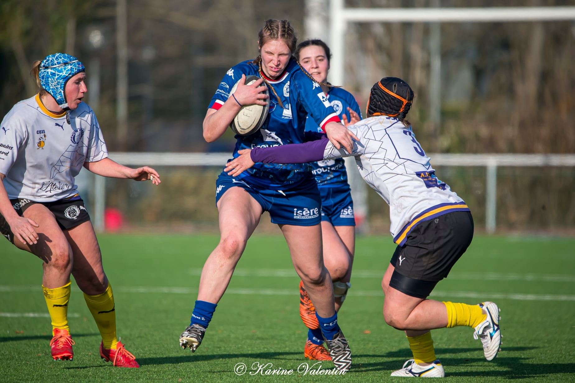 Elena MASERA - Emma RECEVEUR -  FC Grenoble Rugby - Grenoble Université Club Rugby - Rugby - Grenoble Amazones vs Les Coccinelles du Grenoble Université Club - F1 (#FCGsGUCR2022janF1COXS) Photo by: Karine Valentin | Siuxy Sports 2022-01-30