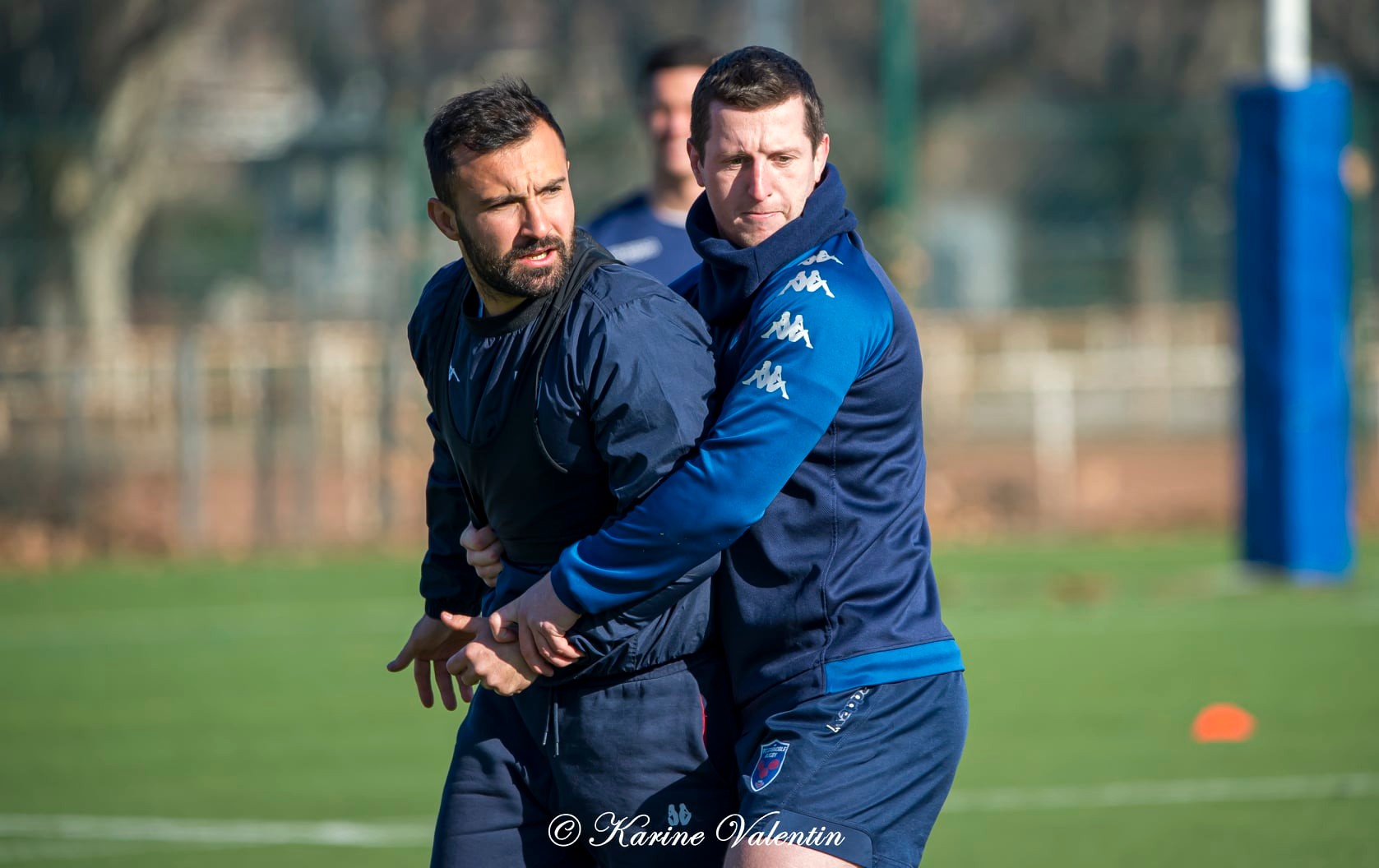 Eric ESCANDE - Jérémy VALENÇOT -  FC Grenoble Rugby -  - Rugby - Entrainement Rugby (#RFCGrenobleEntr2022jan) Photo by: Karine Valentin | Siuxy Sports 2022-01-25