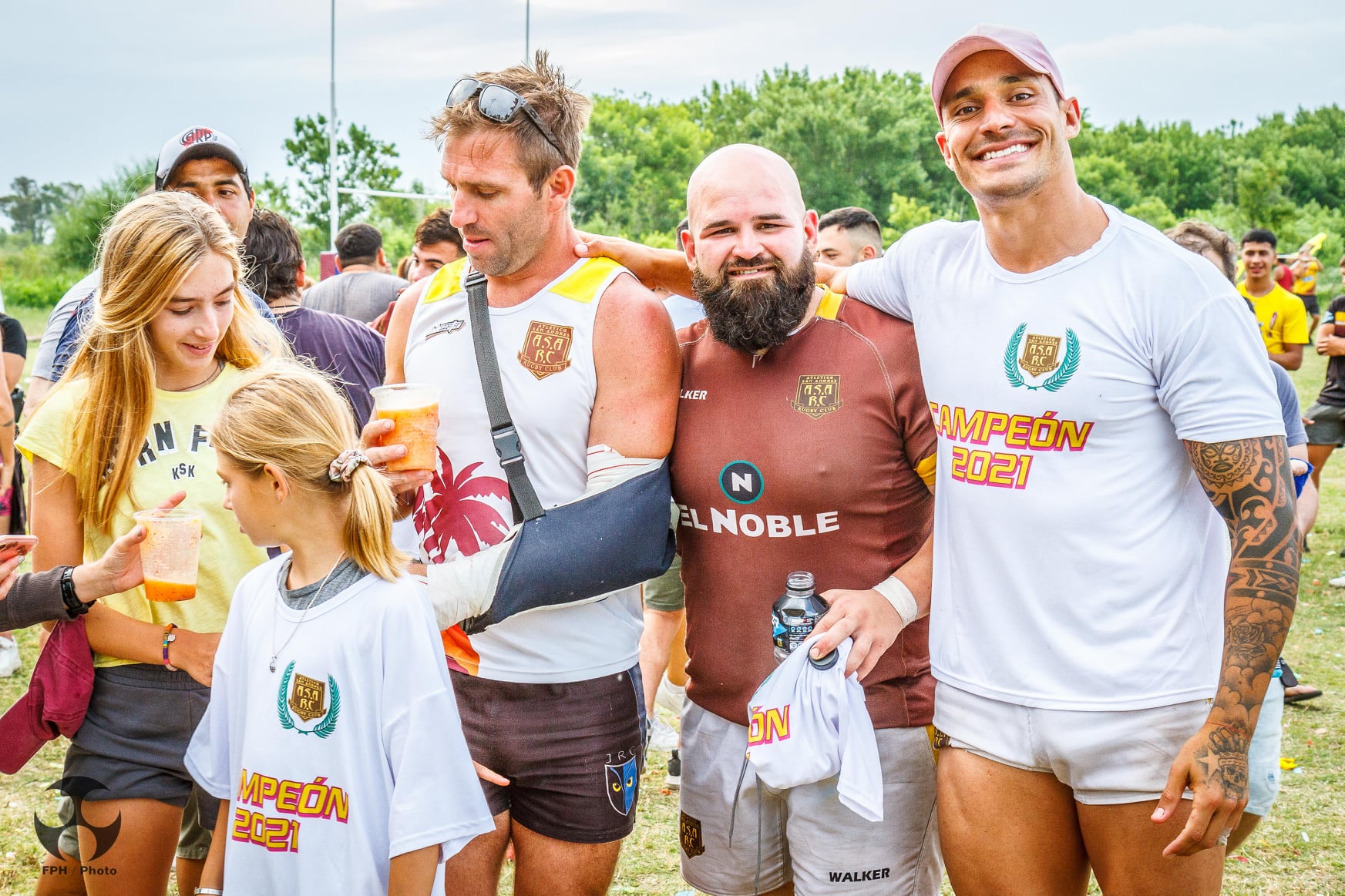Lucas BUFFA - Oscar MOYANO -  Atlético San Andrés Rugby Club -  - Rugby - Atlético San Andrés Vs Berisso - Festejos de ascenso a Tercera (#ASARCvsBerisso2021festejos) Photo by: Alan Roy Bahamonde | Siuxy Sports 2021-11-27